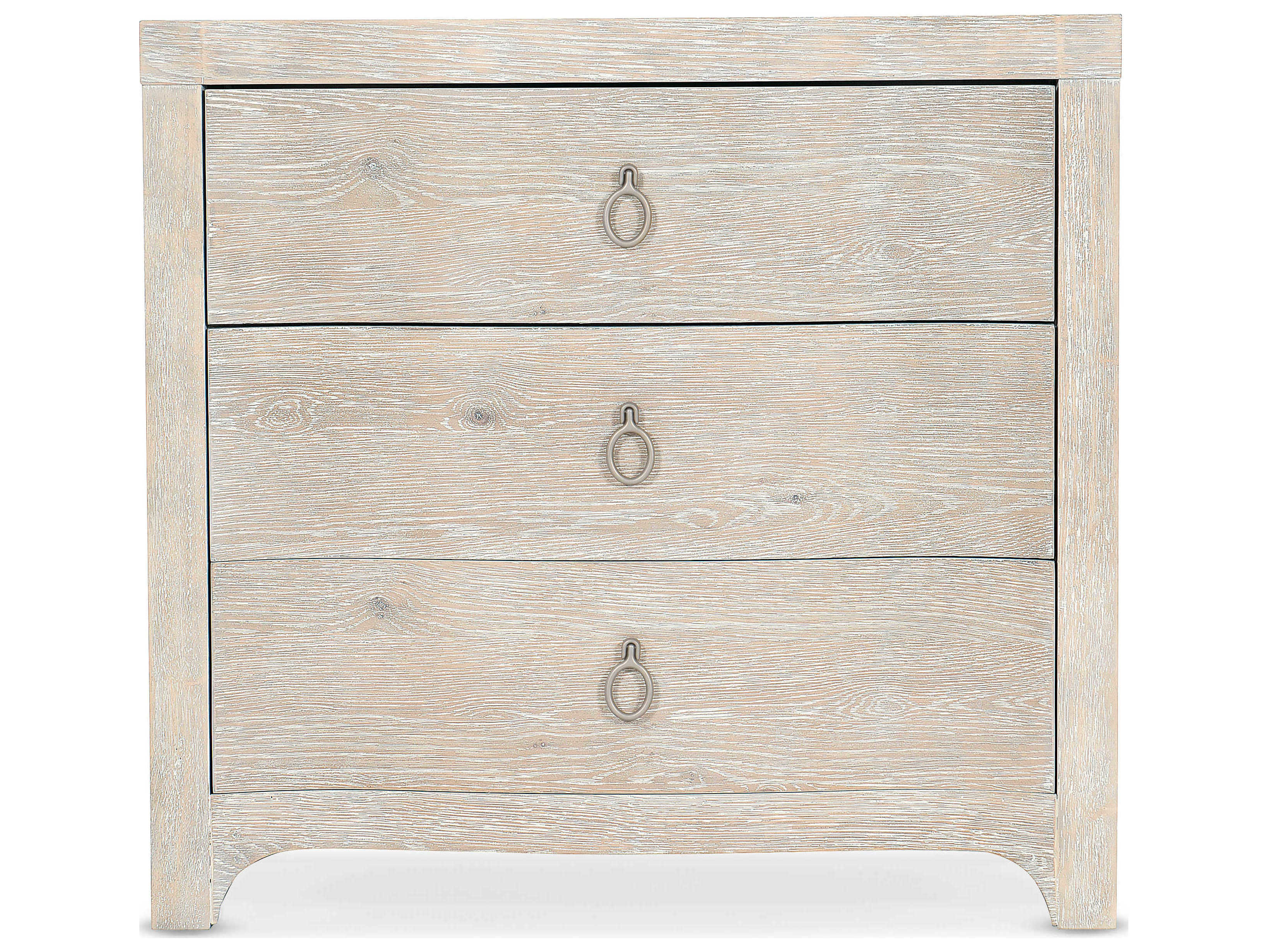 Luxecor Heritage Antigua 3-Drawers White Oak Wood Nightstand