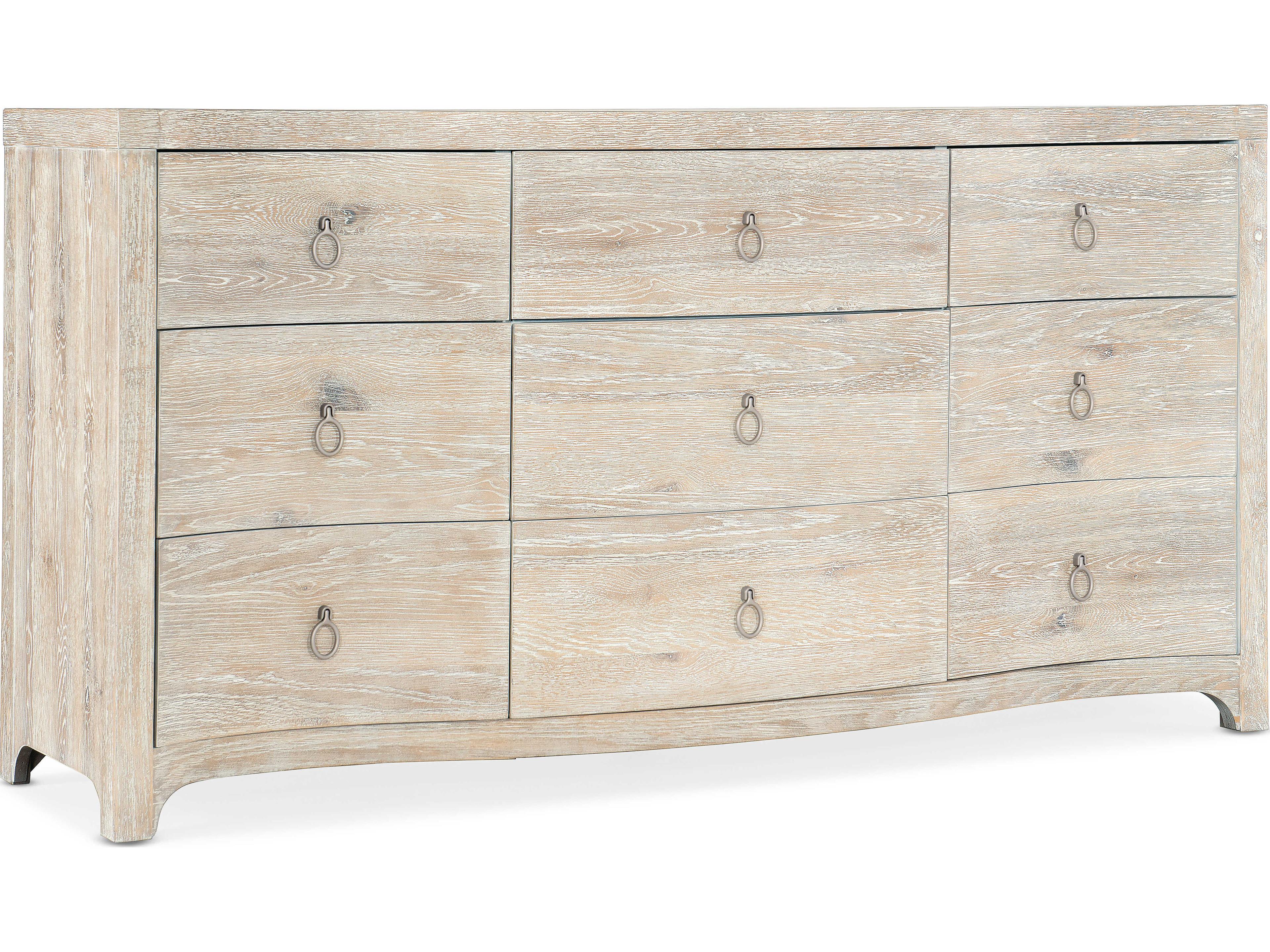 Hooker Furniture Serenity Harbour 9-Drawers White Cedar Wood Dresser