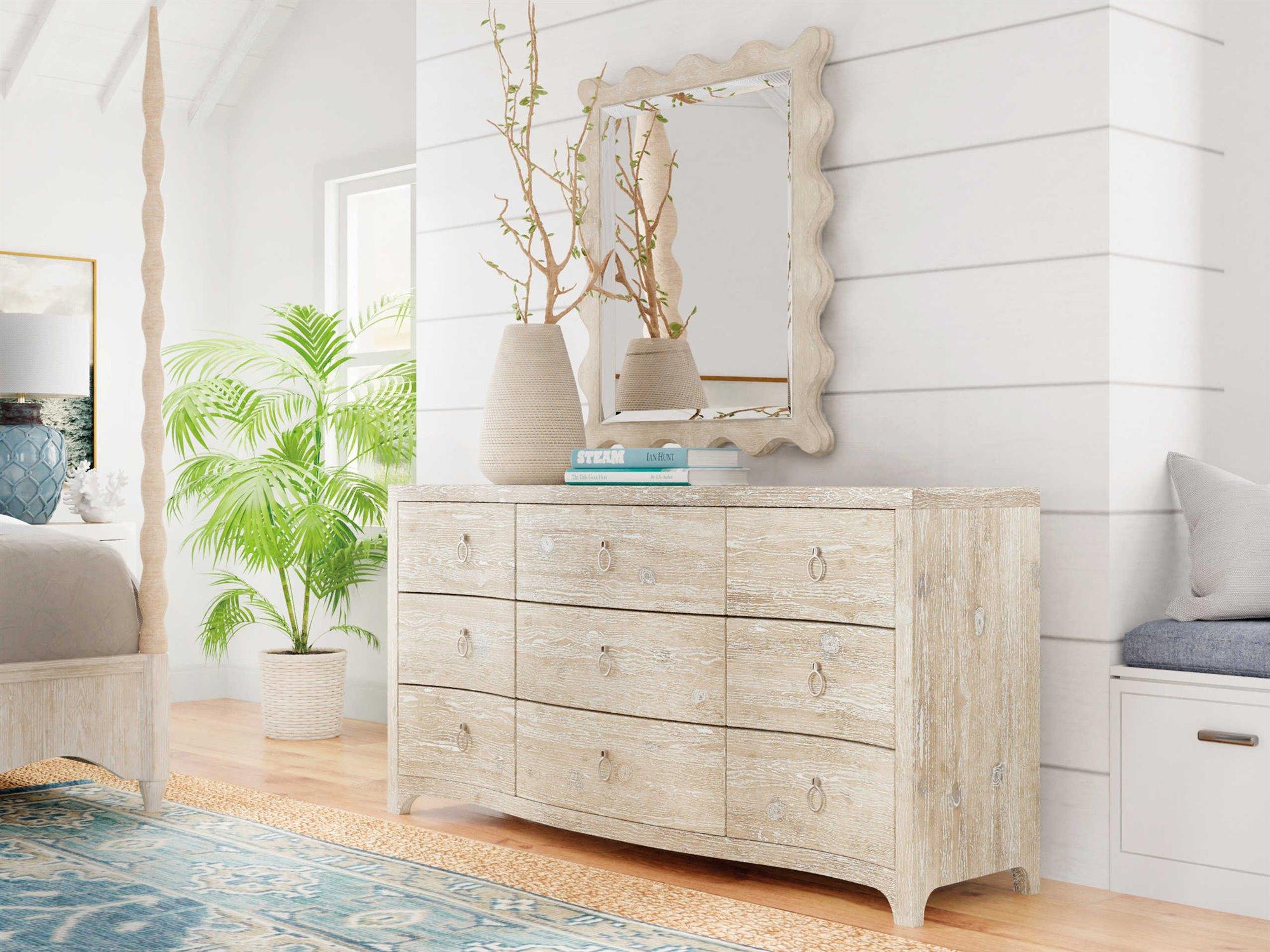 Hooker Furniture Serenity 6-Drawers White Cedar Wood Double Dresser