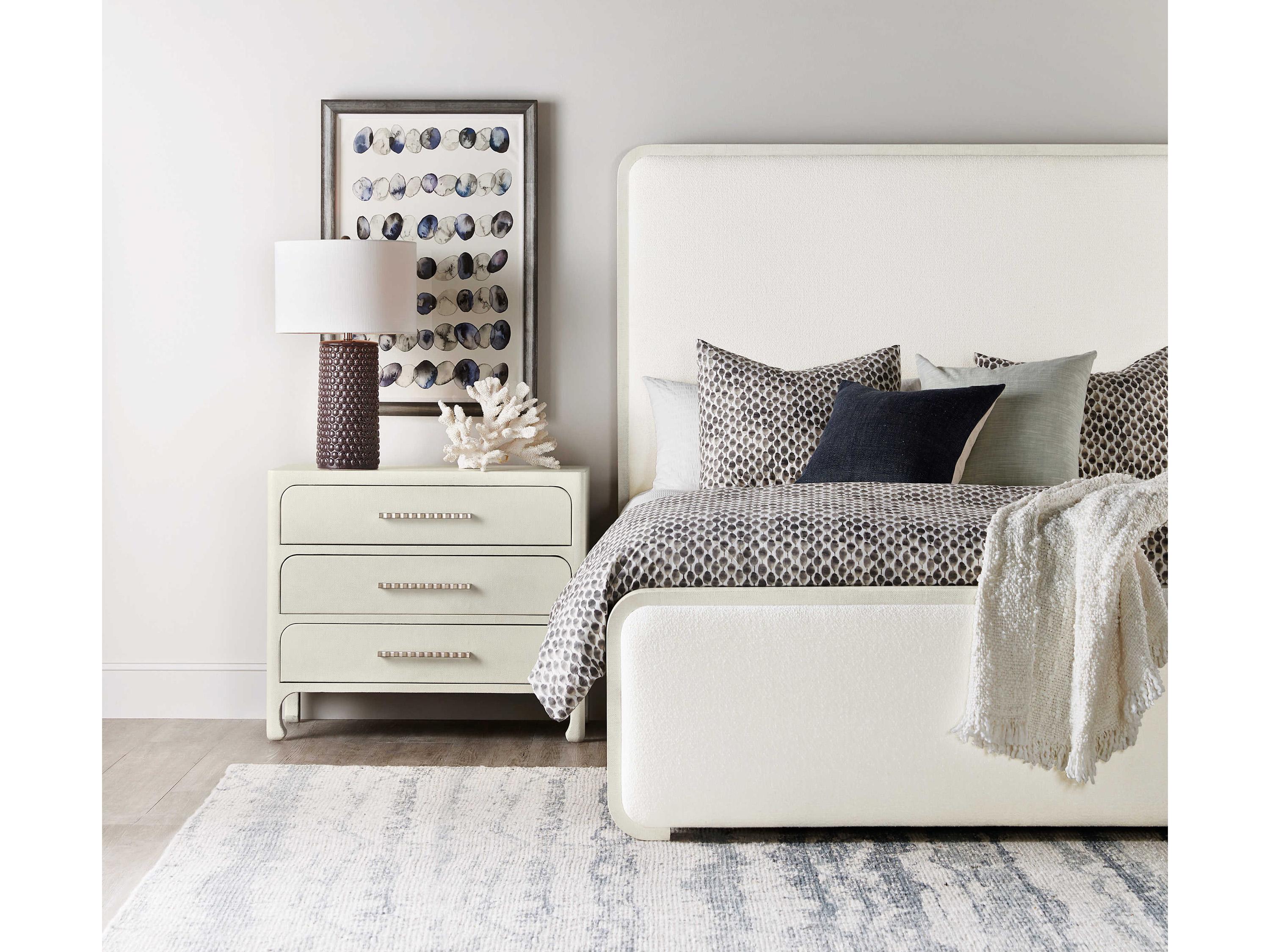 Hooker Furniture Serenity Ashore Arctic White Upholstered Queen Panel Bed