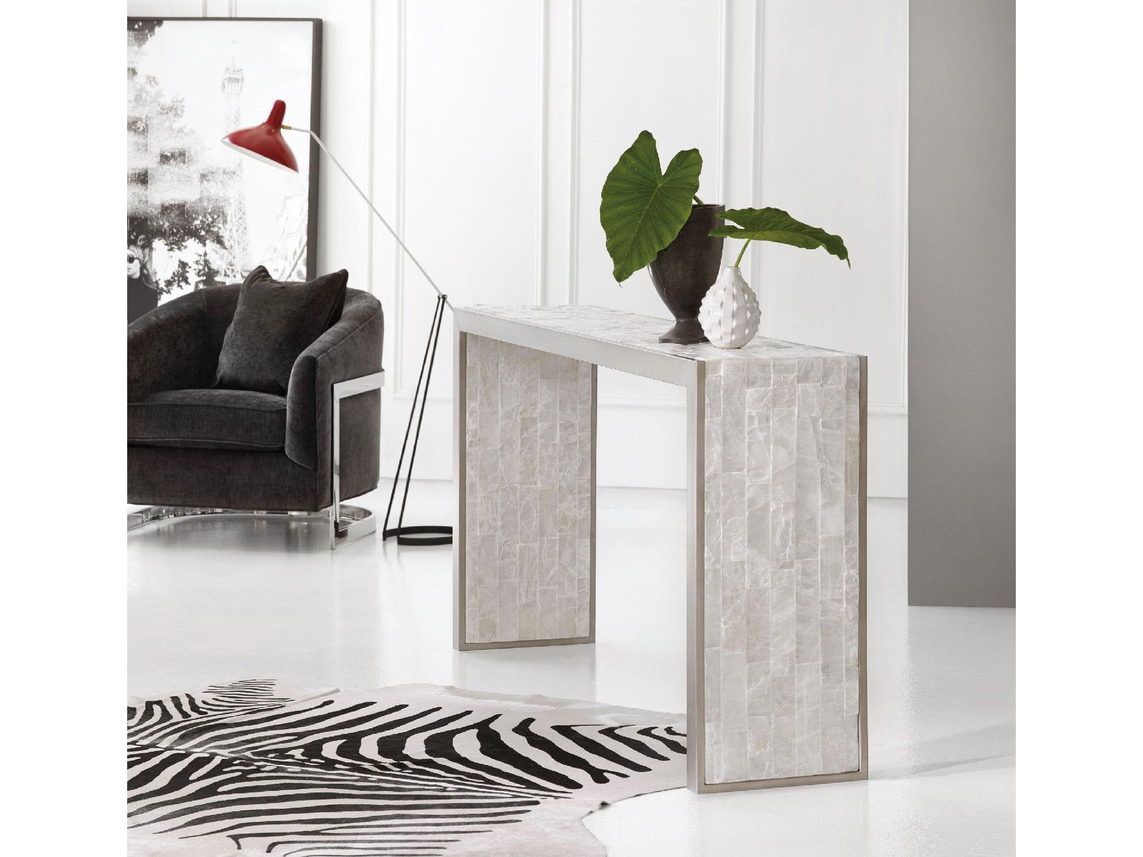 Hooker Furniture Melange Emma Rectangular White Console Table