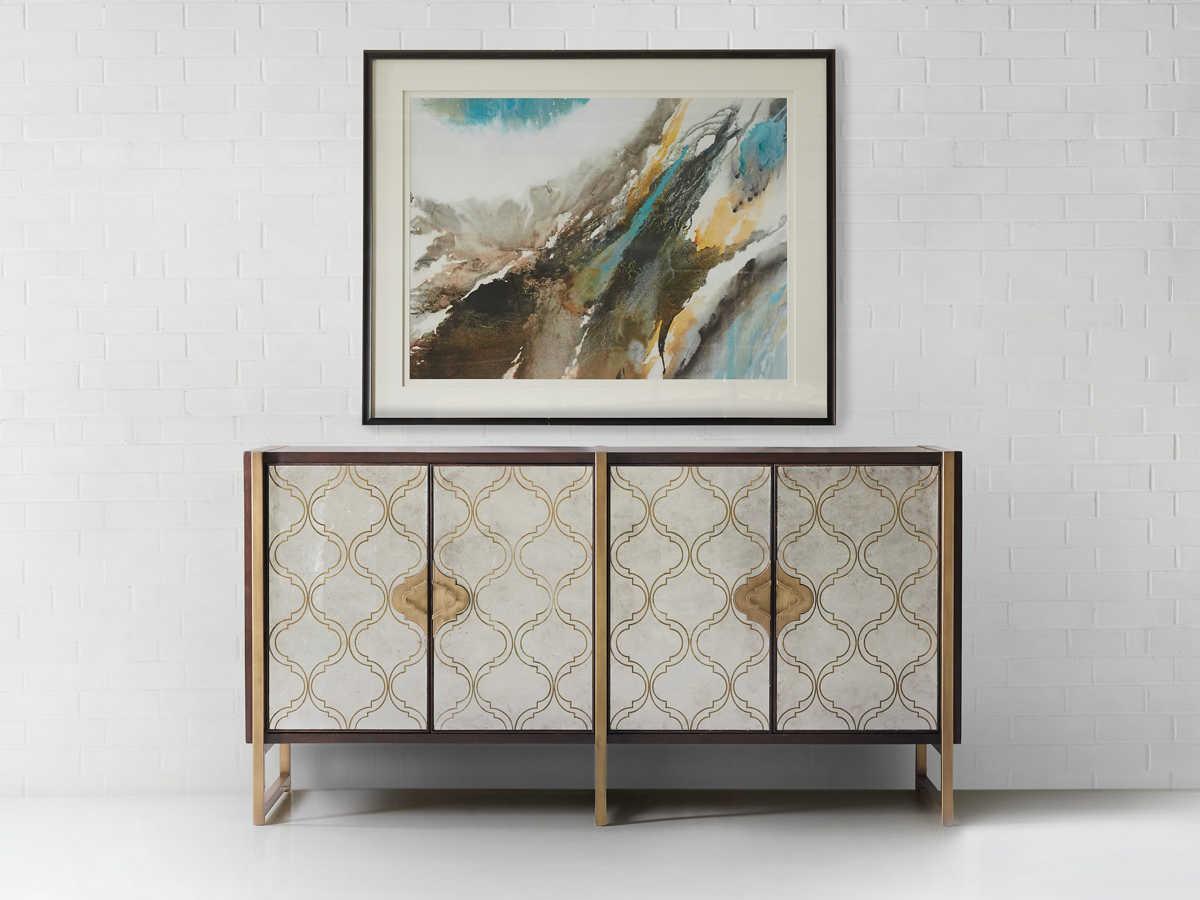 Hooker Furniture Melange Classic 70" Hardwood Dark Wood Media Console