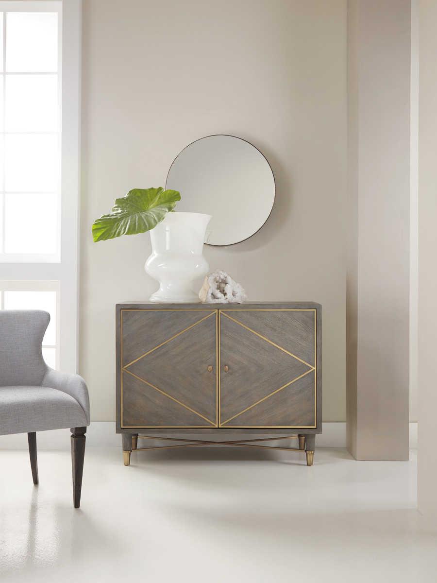 Hooker Furniture Melange Breck 42" Hardwood Gray Media Console