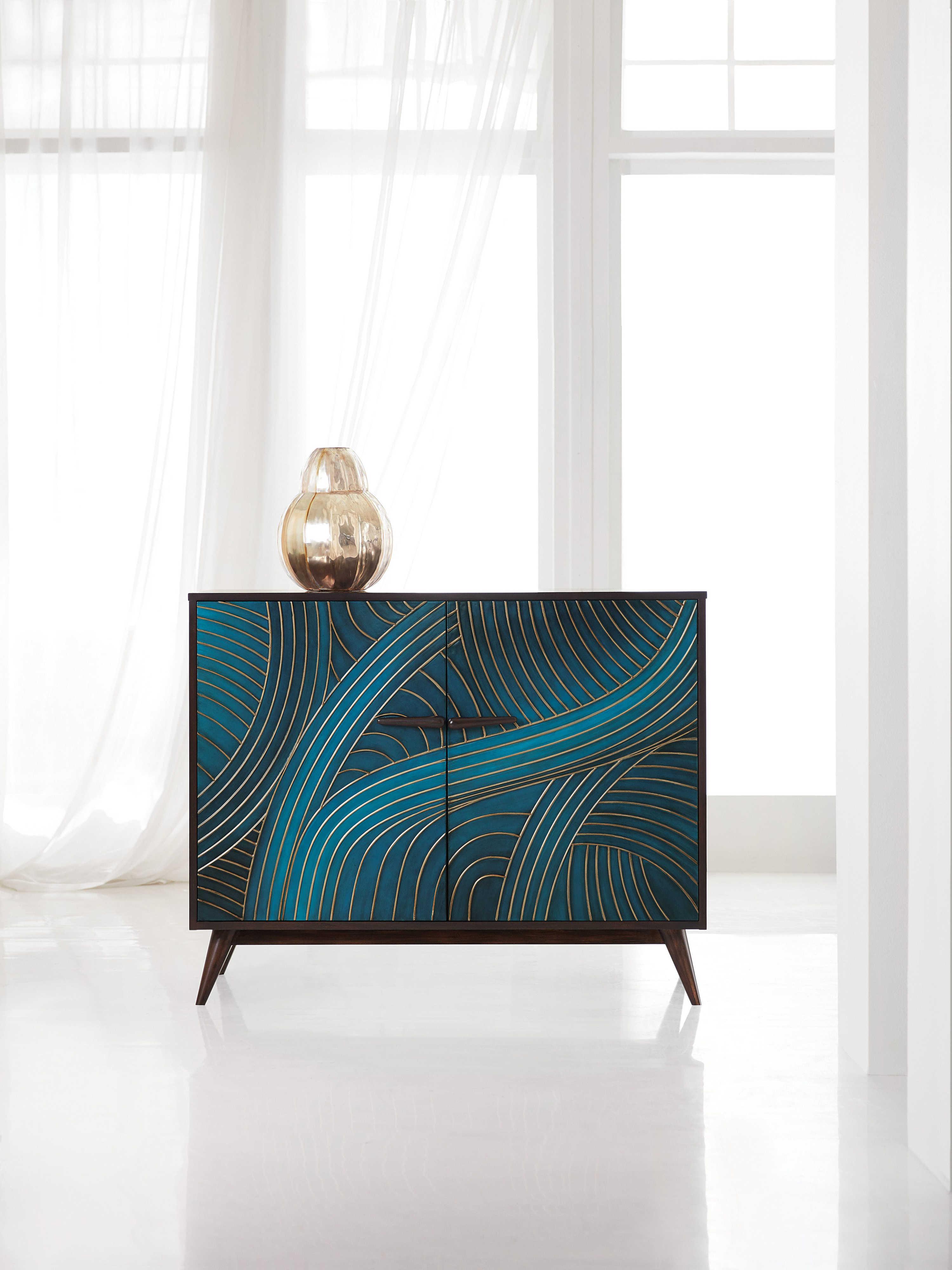 Hooker Furniture Melange Esperanza 48" Hardwood Green Sideboard