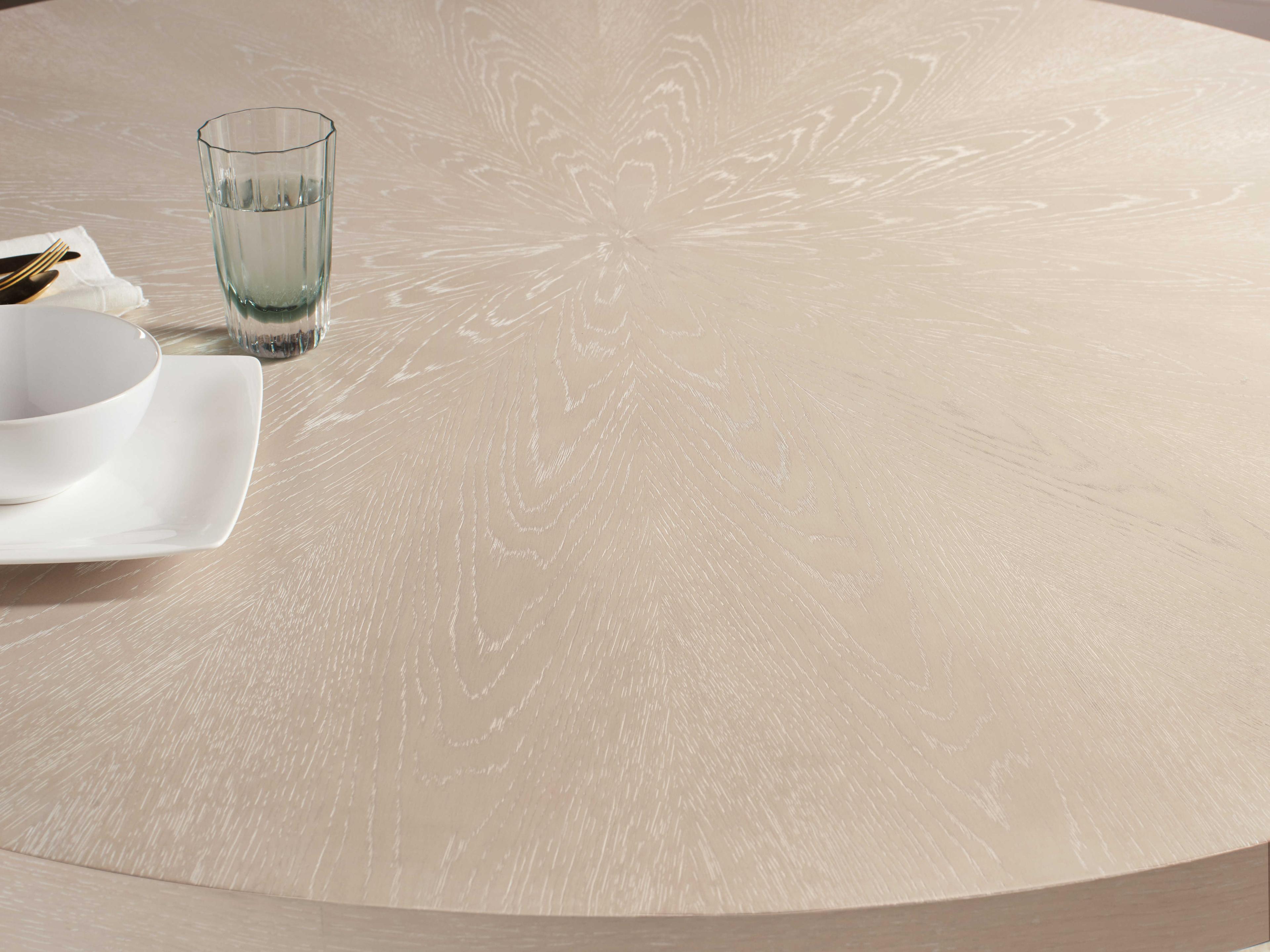 Hooker Furniture Nouveau Chic Round Wood Sandstone Dining Table