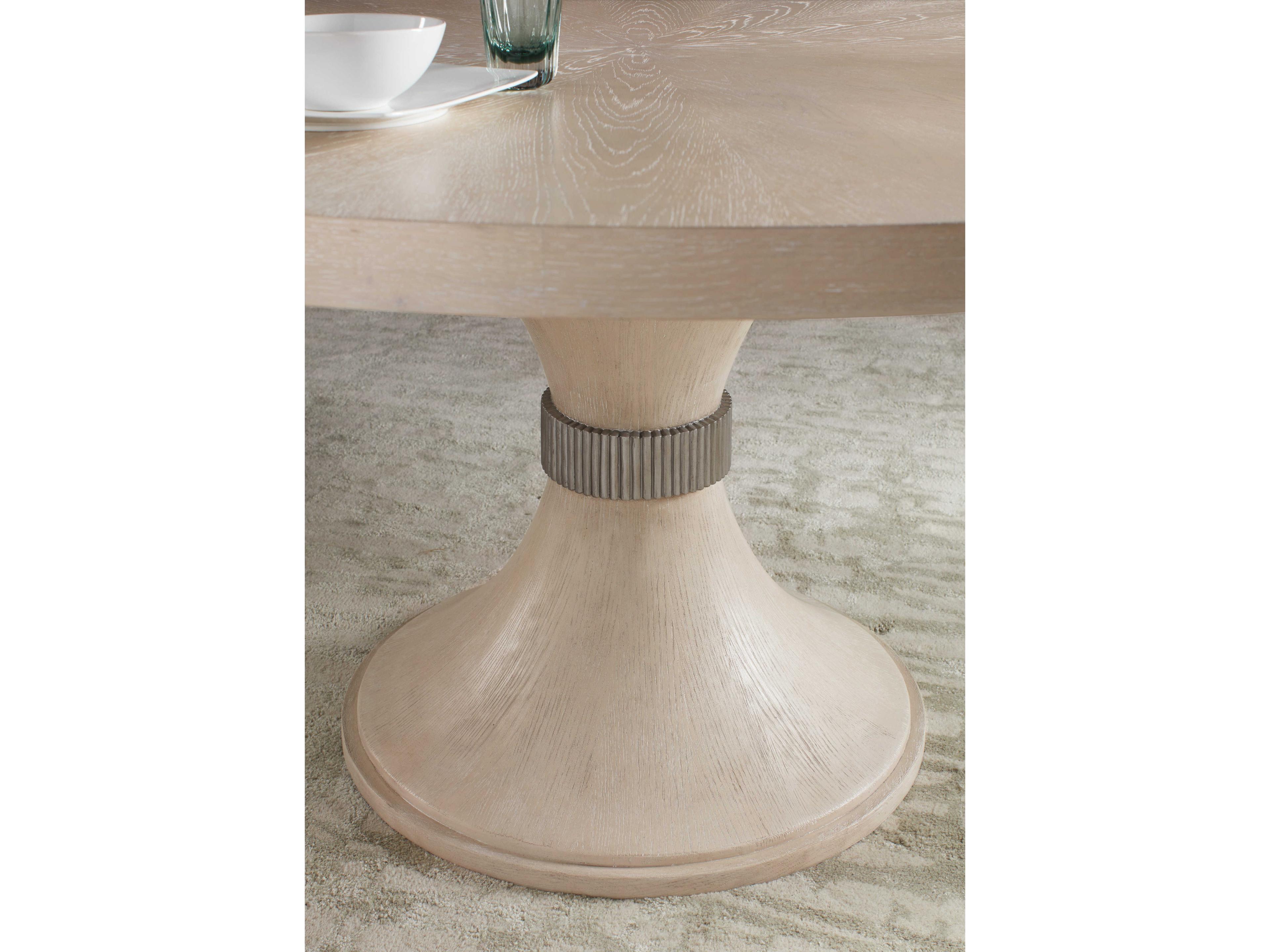 Hooker Furniture Nouveau Chic Round Wood Sandstone Dining Table