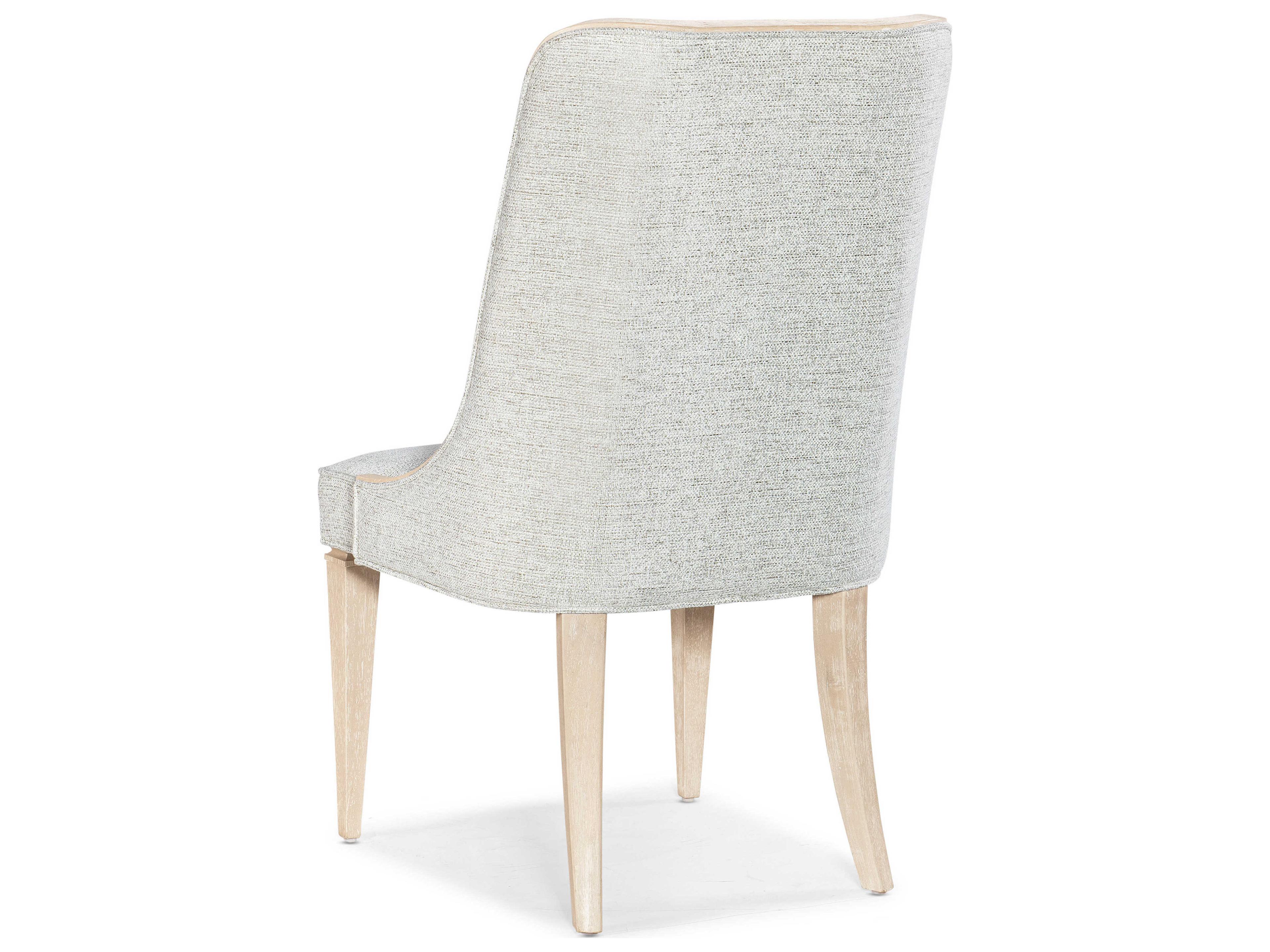 Hooker Furniture Nouveau Chic Maple Wood Brown Upholstered Side Dining Chair