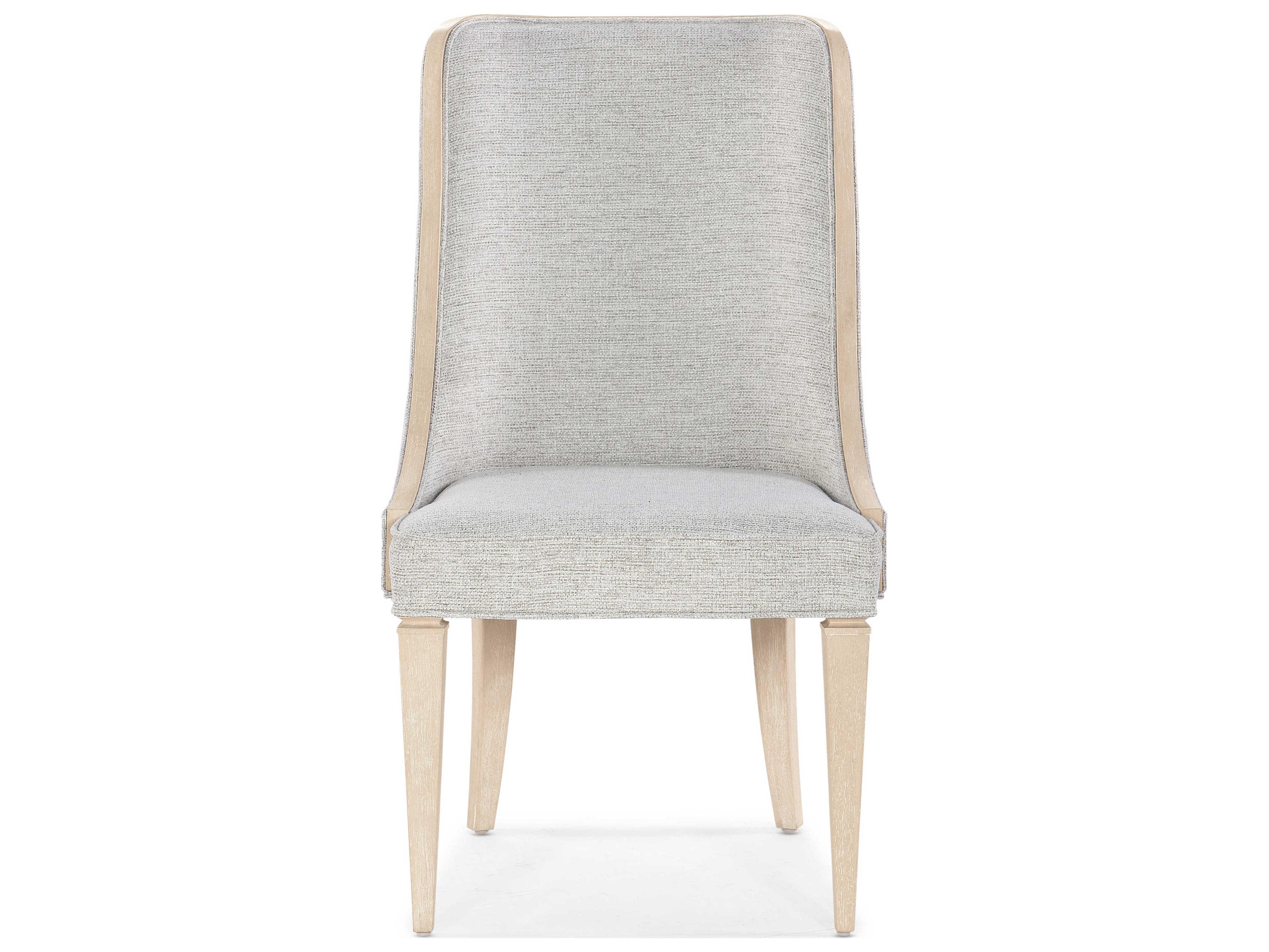 Hooker Furniture Nouveau Chic Maple Wood Brown Upholstered Side Dining Chair