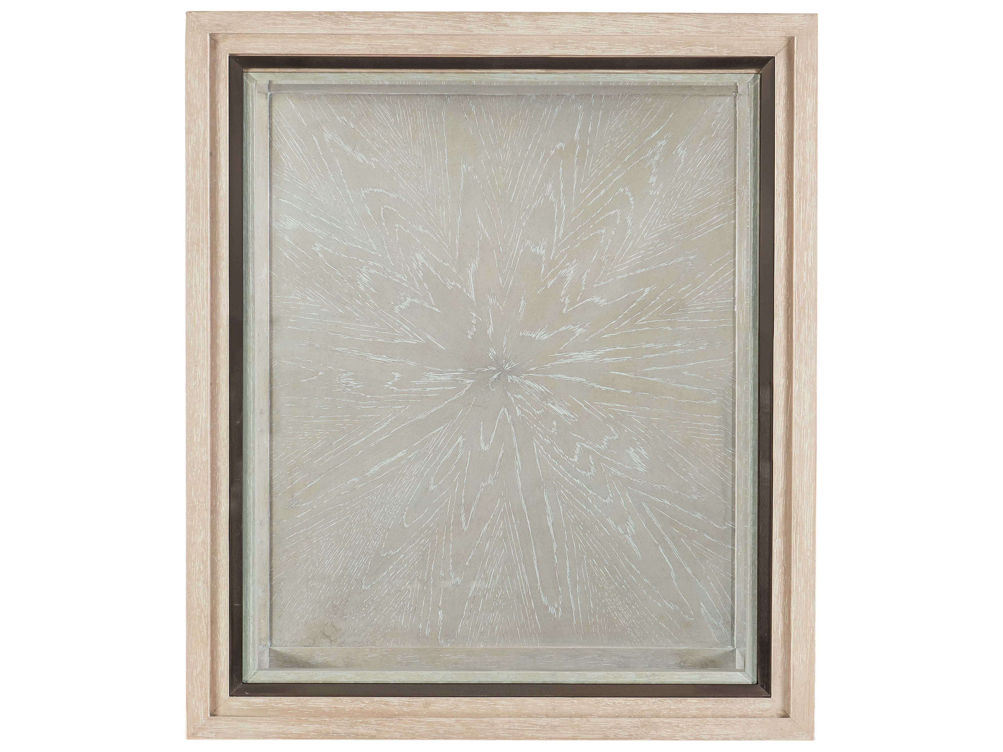 Hooker Furniture Nouveau Chic Rectangular Glass Sandstone End Table