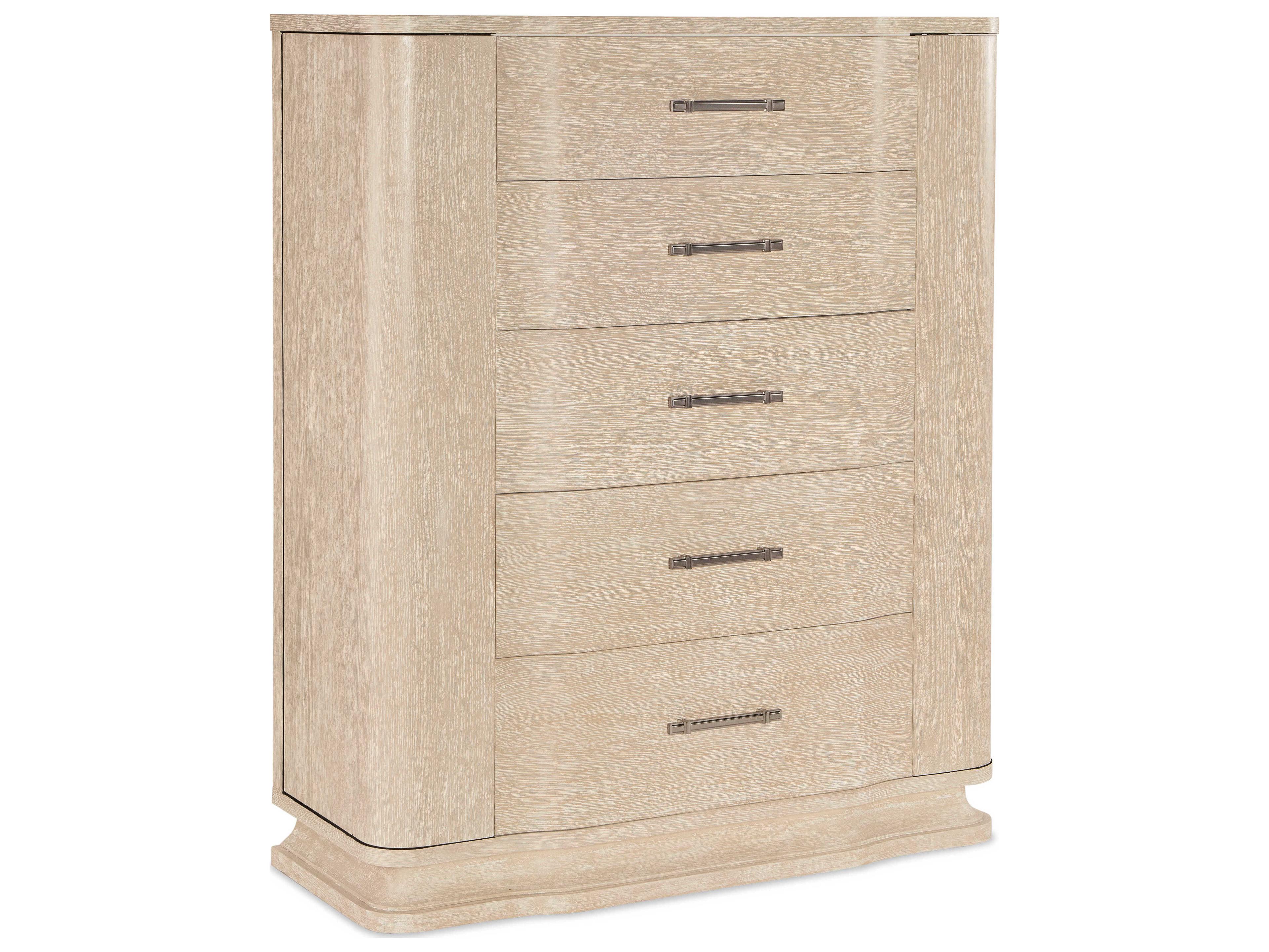 Hooker Furniture Nouveau Chic 5-Drawers Sandstone Beige Cedar Wood Accent Chest
