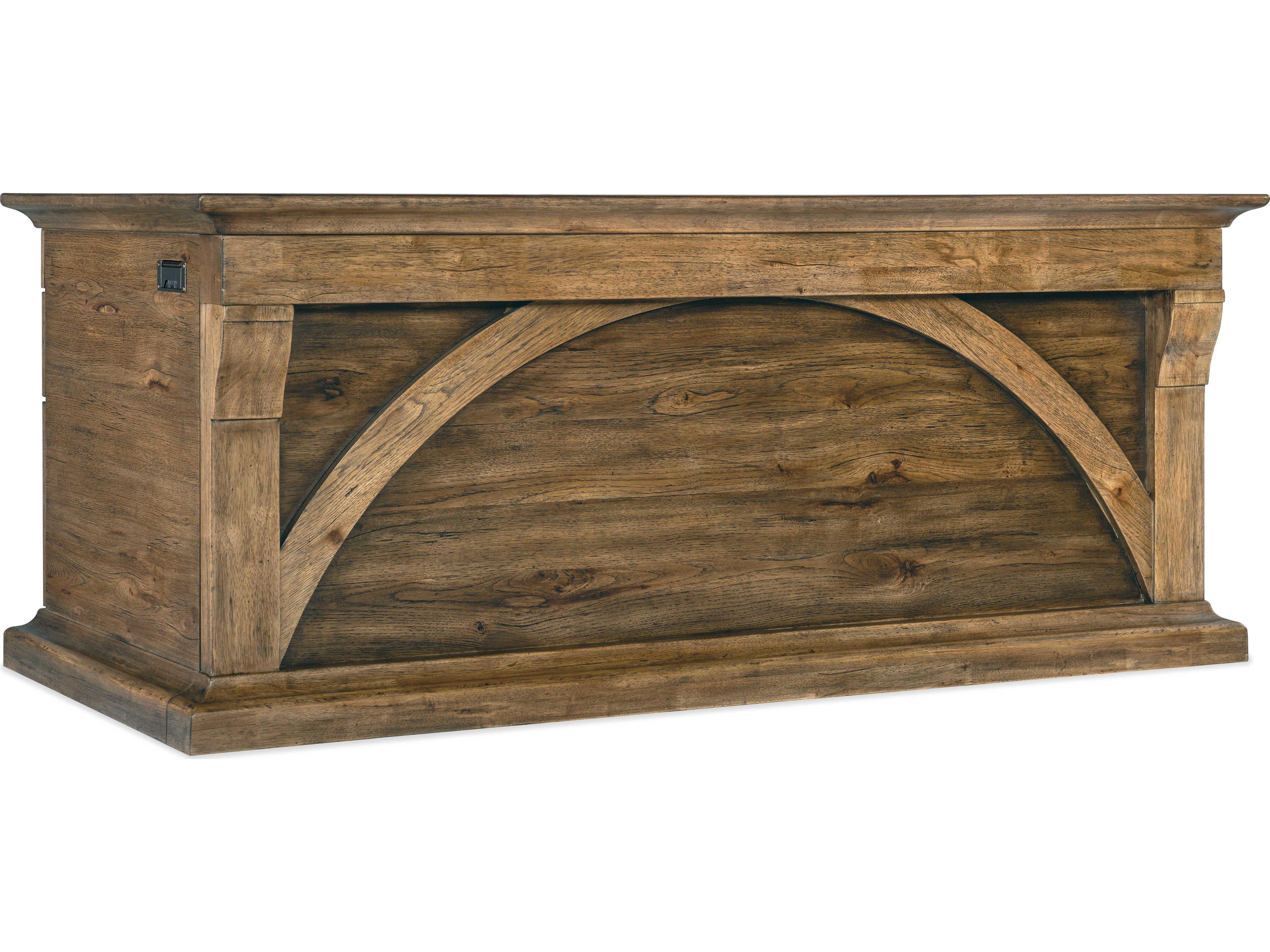 Hooker Furniture Big Sky Vintage Natural Brown Executive Desk