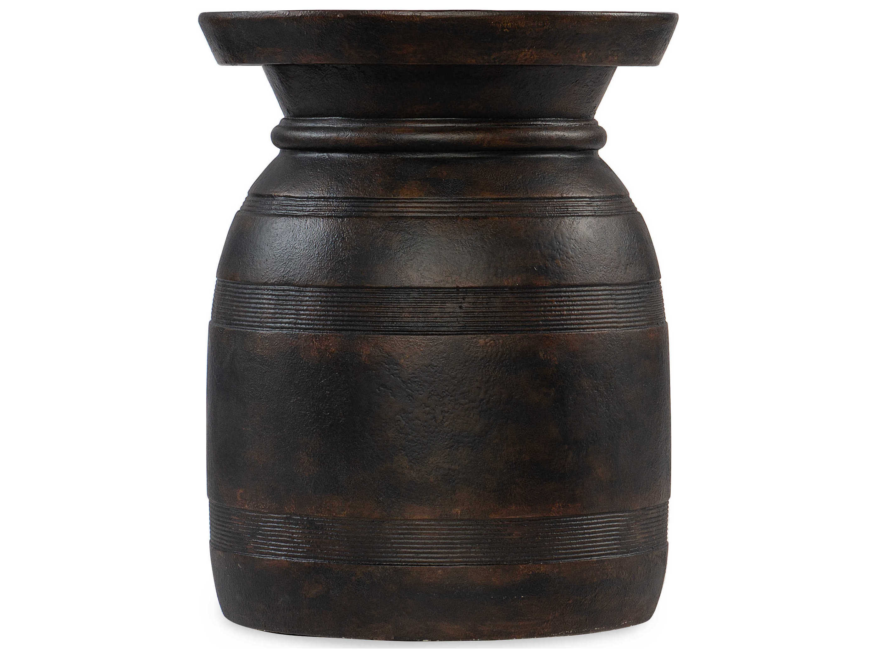 Hooker Furniture Big Sky Round Wood Black End Table