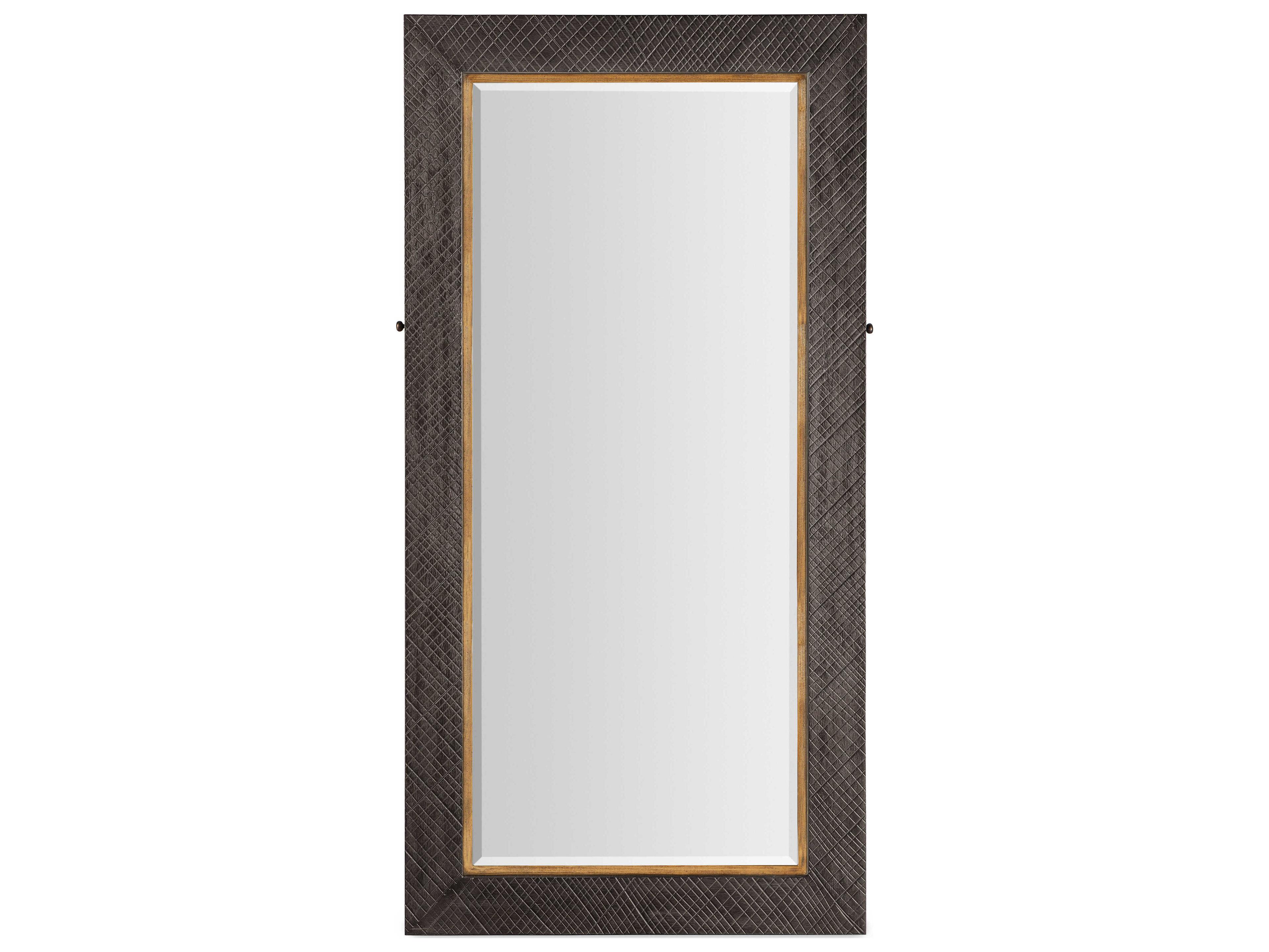 Hooker Furniture Big Sky Rectangular Floor Mirror with Jewelry Storage