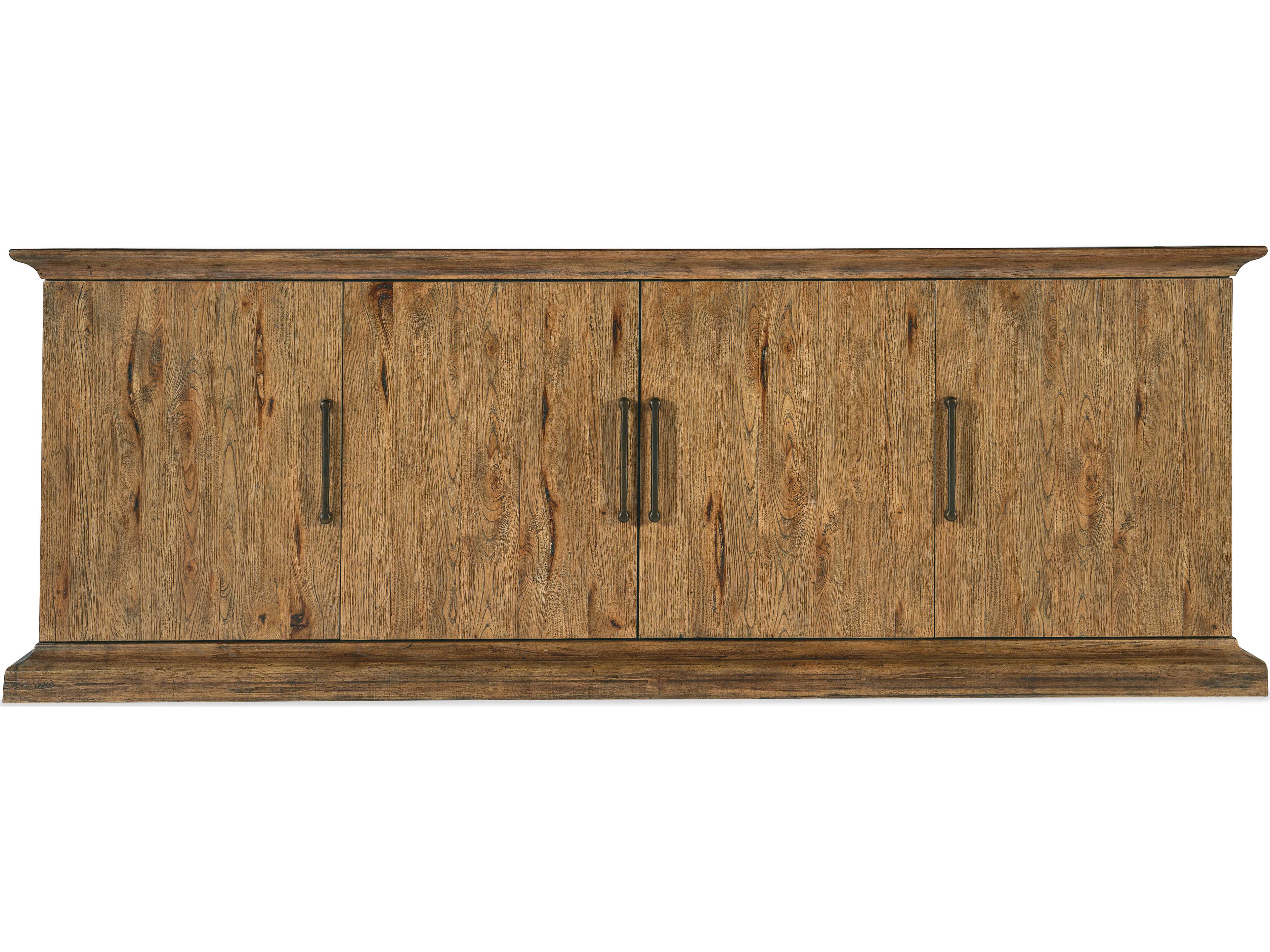 Hooker Furniture Big Sky 90" Solid Wood Vintage Natural Media Console