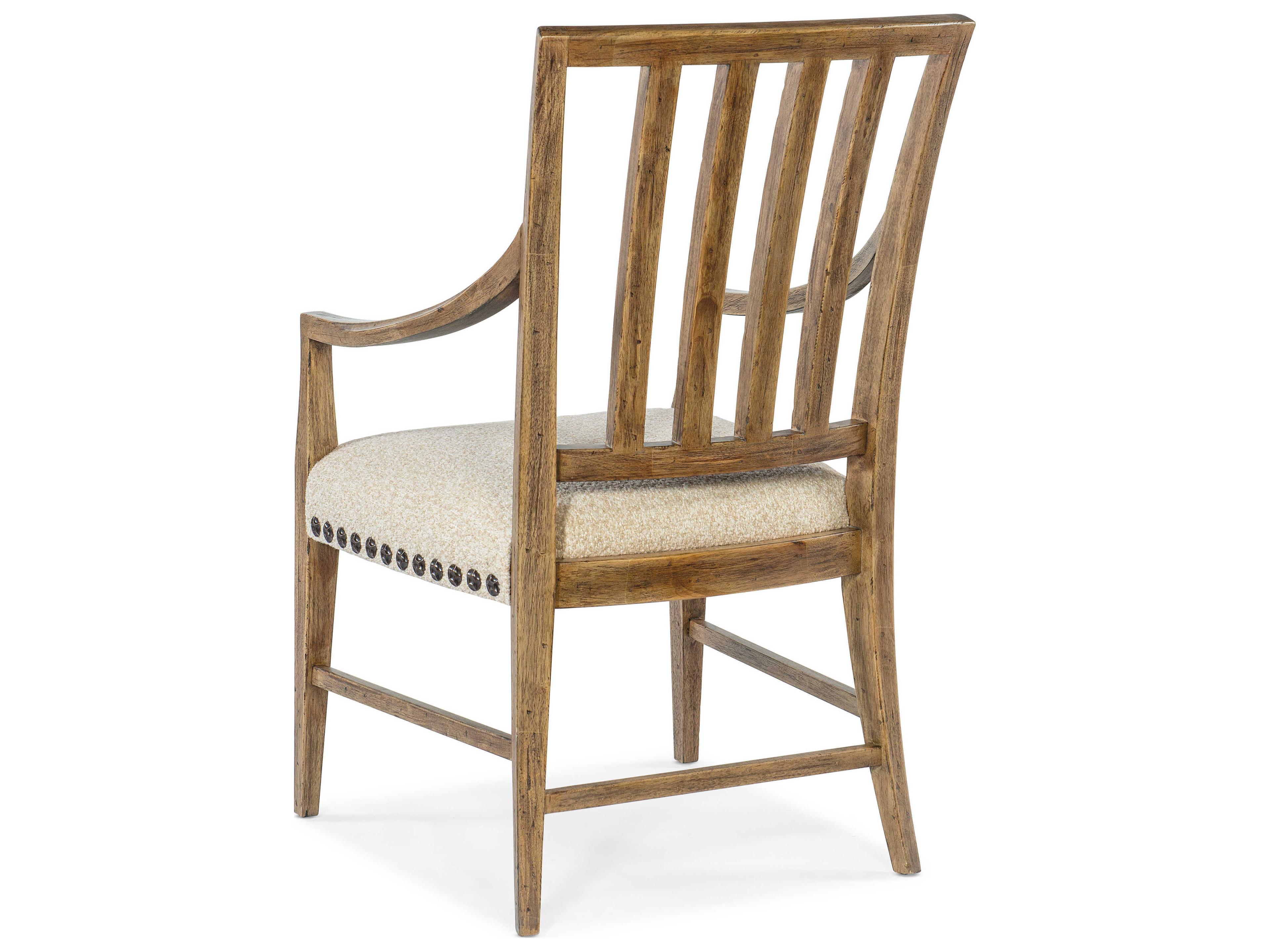 Hooker Furniture Big Sky Brown Upholstered Arm Dining Chair