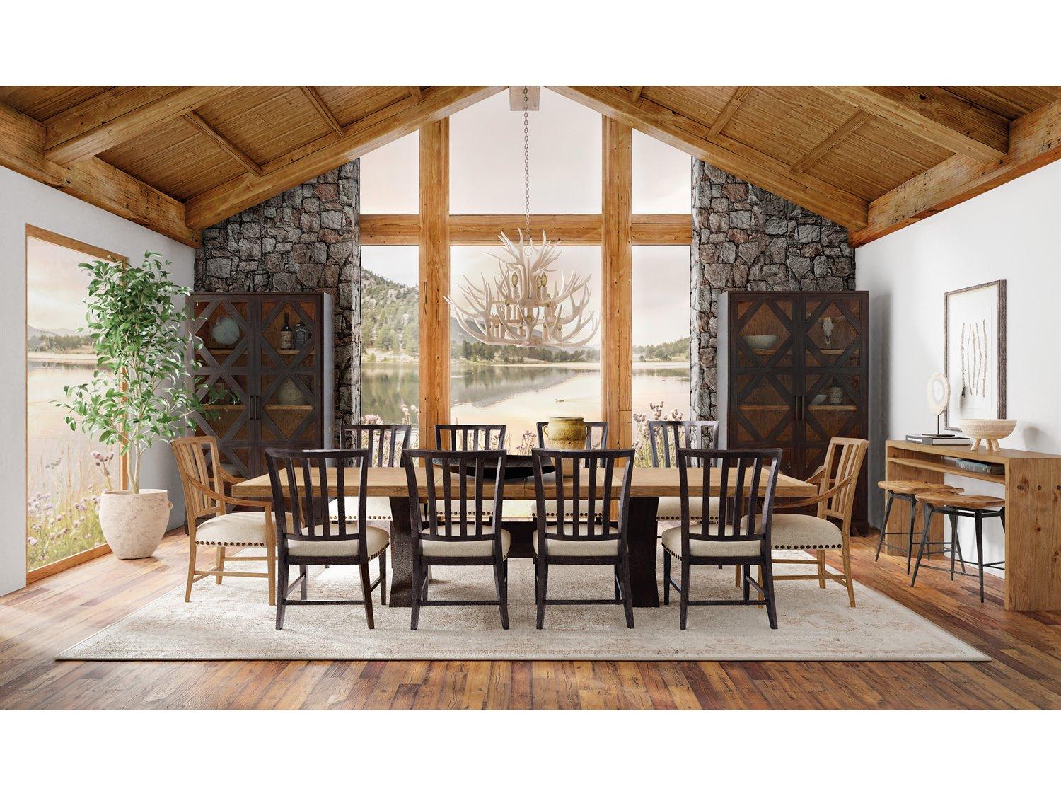 Hooker Furniture Big Sky Black Upholstered Side Dining Chair