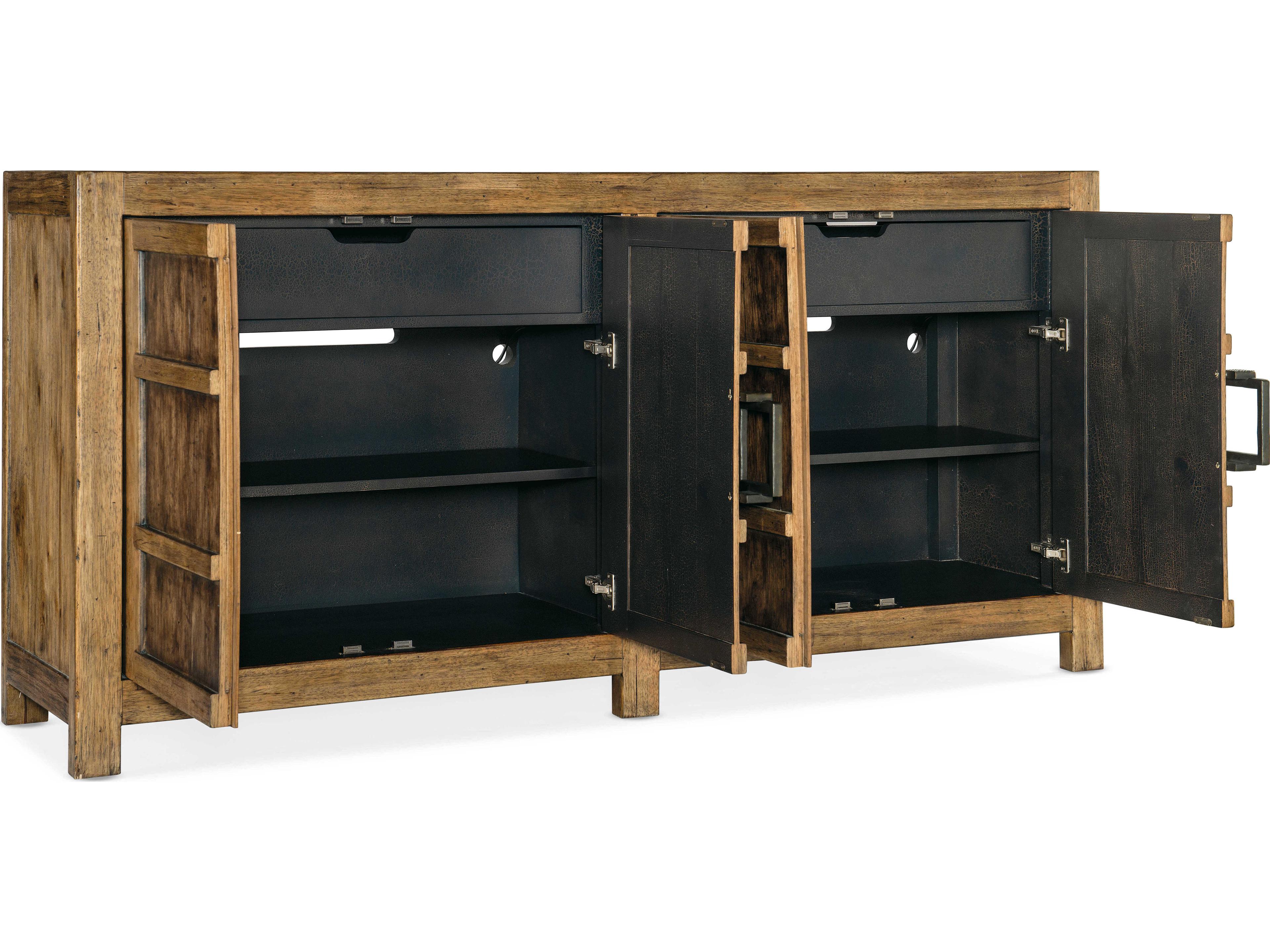 Hooker Furniture Big Sky 80" Solid Wood Vintage Natural Sideboard