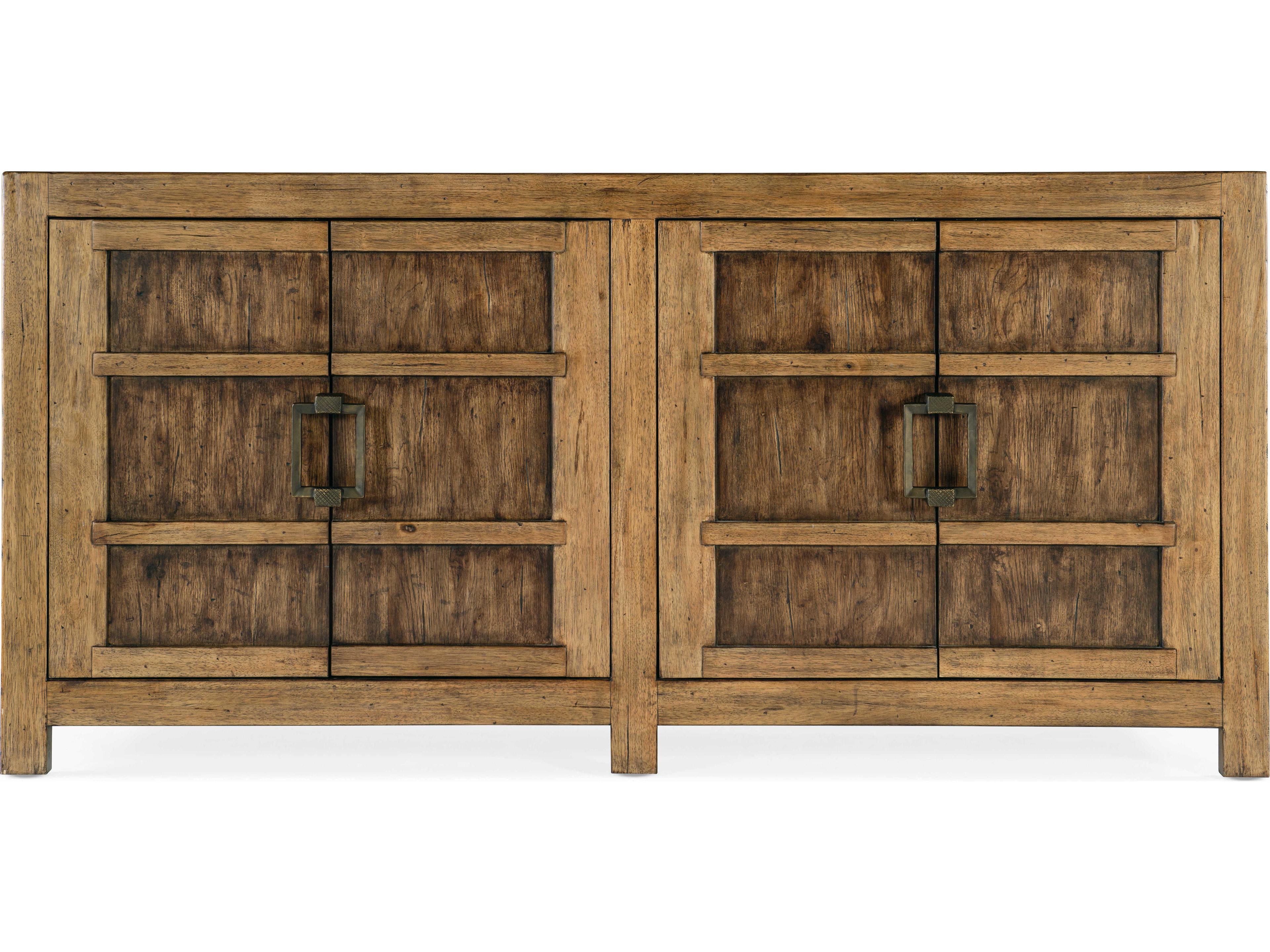 Hooker Furniture Big Sky 80" Solid Wood Vintage Natural Sideboard