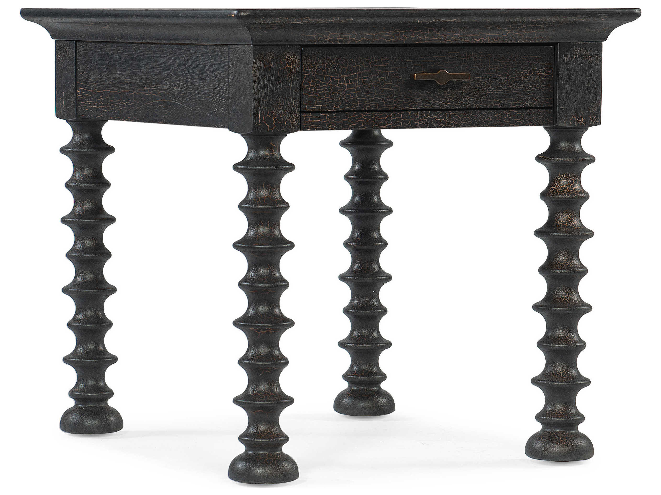 Hooker Furniture Big Sky Rectangular Wood Black End Table