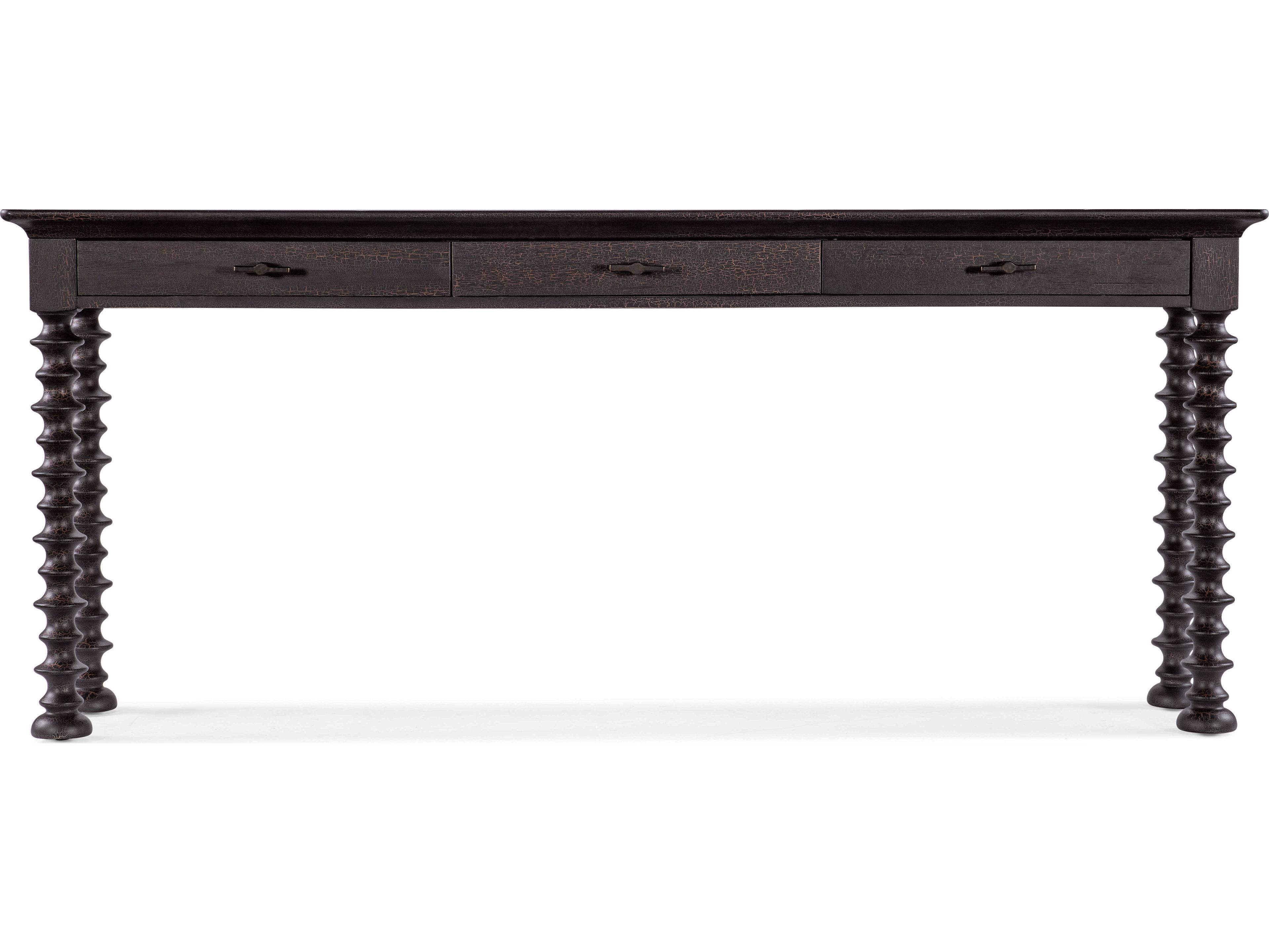 Hooker Furniture Big Sky Rectangular Wood Black Console Table