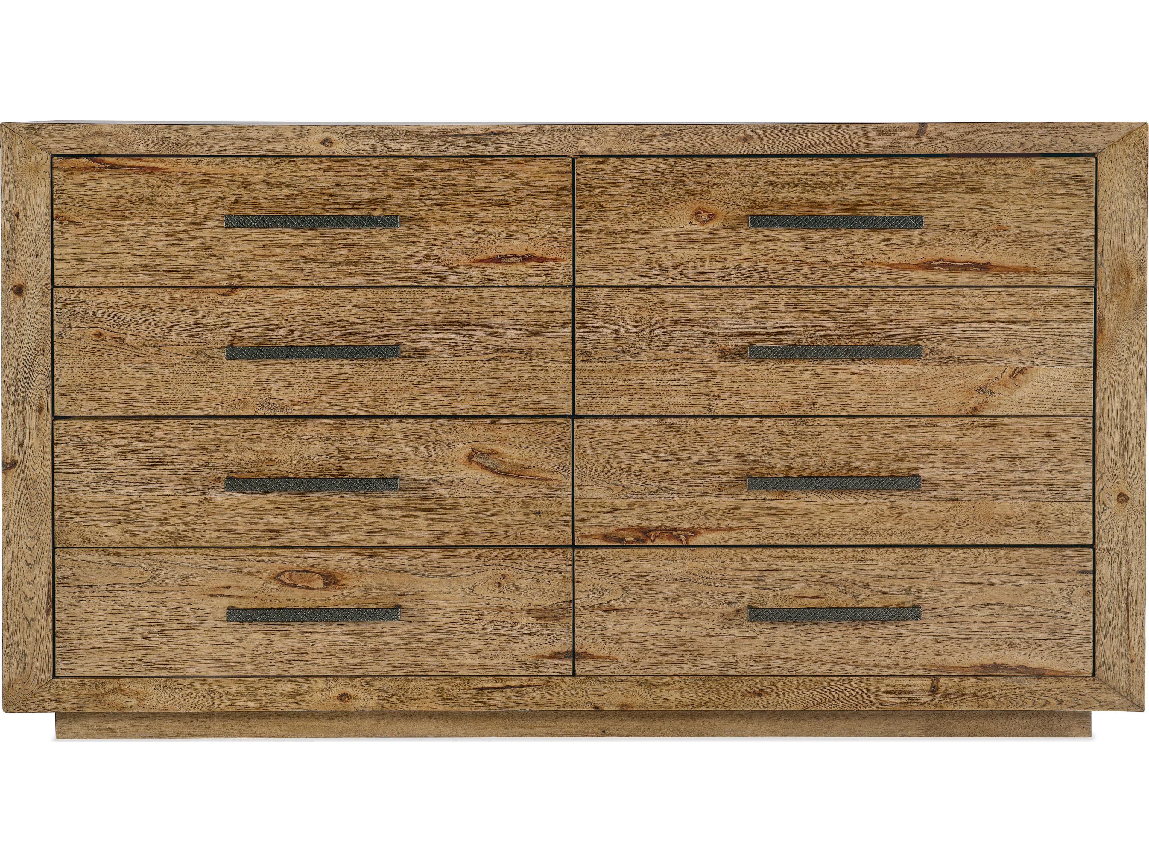 Hooker Furniture Big Sky 8-Drawers Brown Cedar Wood Double Dresser