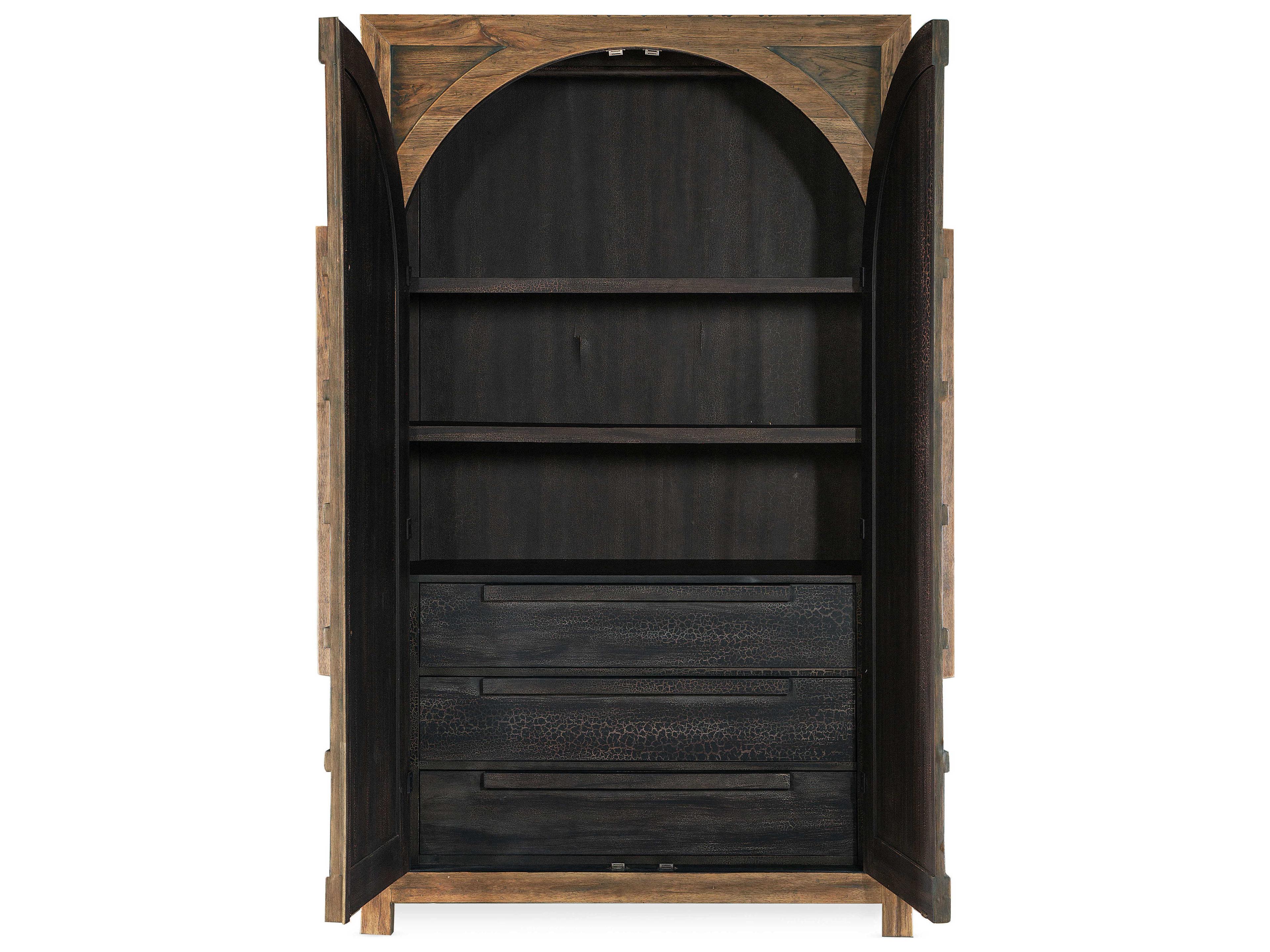 Hooker Furniture Big Sky Vintage Natural Brown Solid Wood Wardrobe Armoire