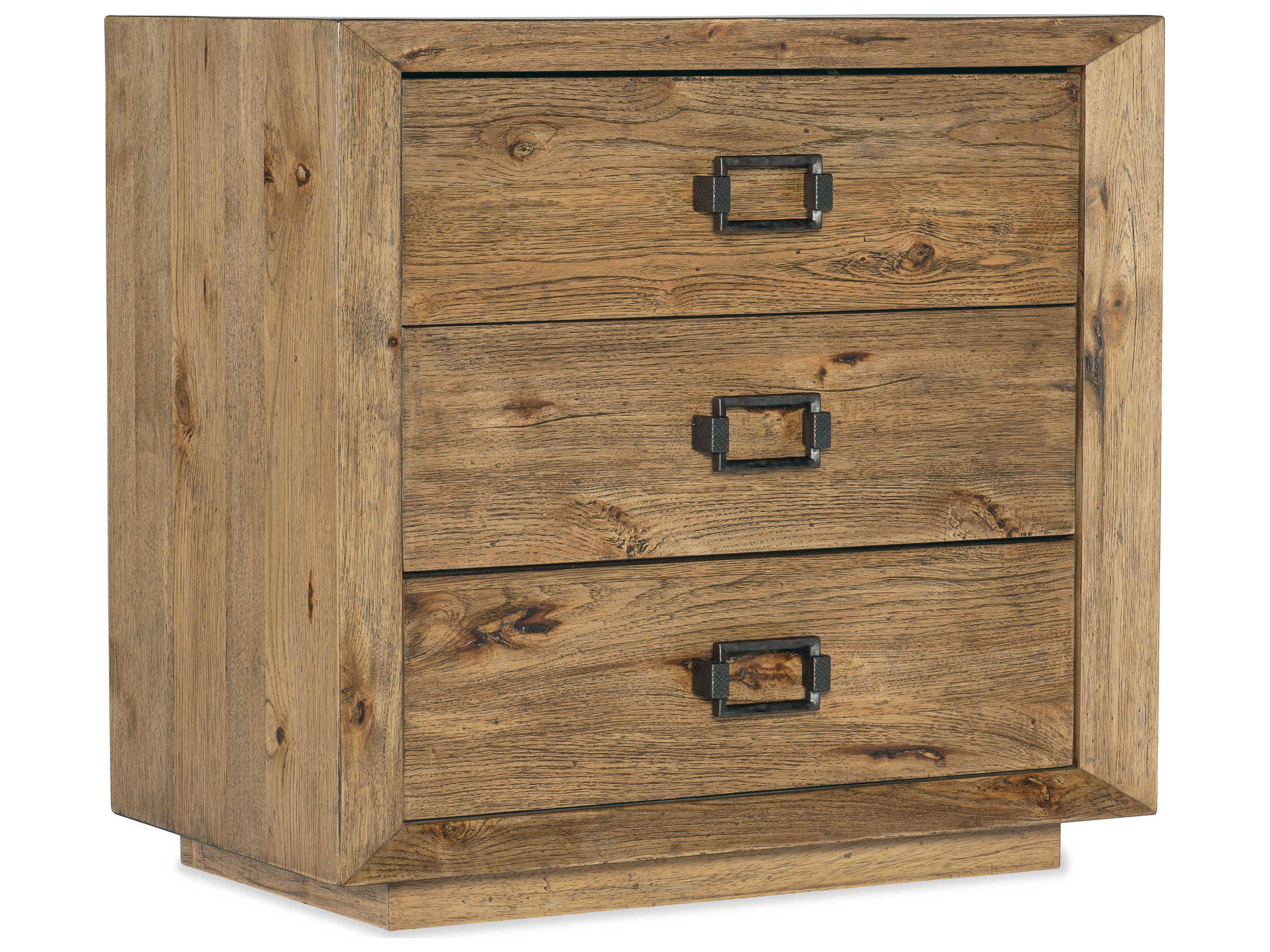 Hooker Furniture Big Sky 3-Drawers Brown Cedar Wood Nightstand