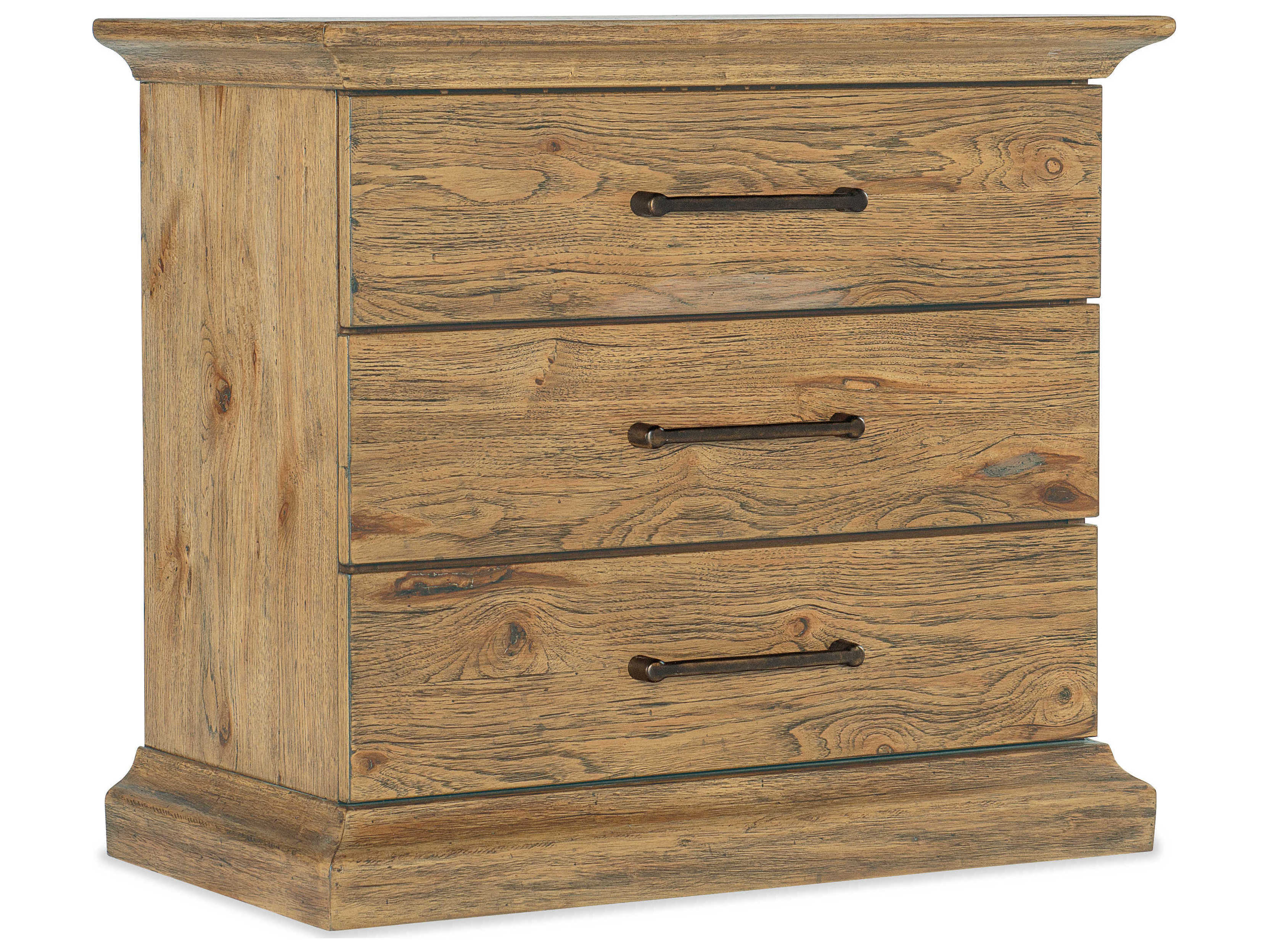 Hooker Furniture Big Sky 3-Drawers Brown Cedar Wood Nightstand