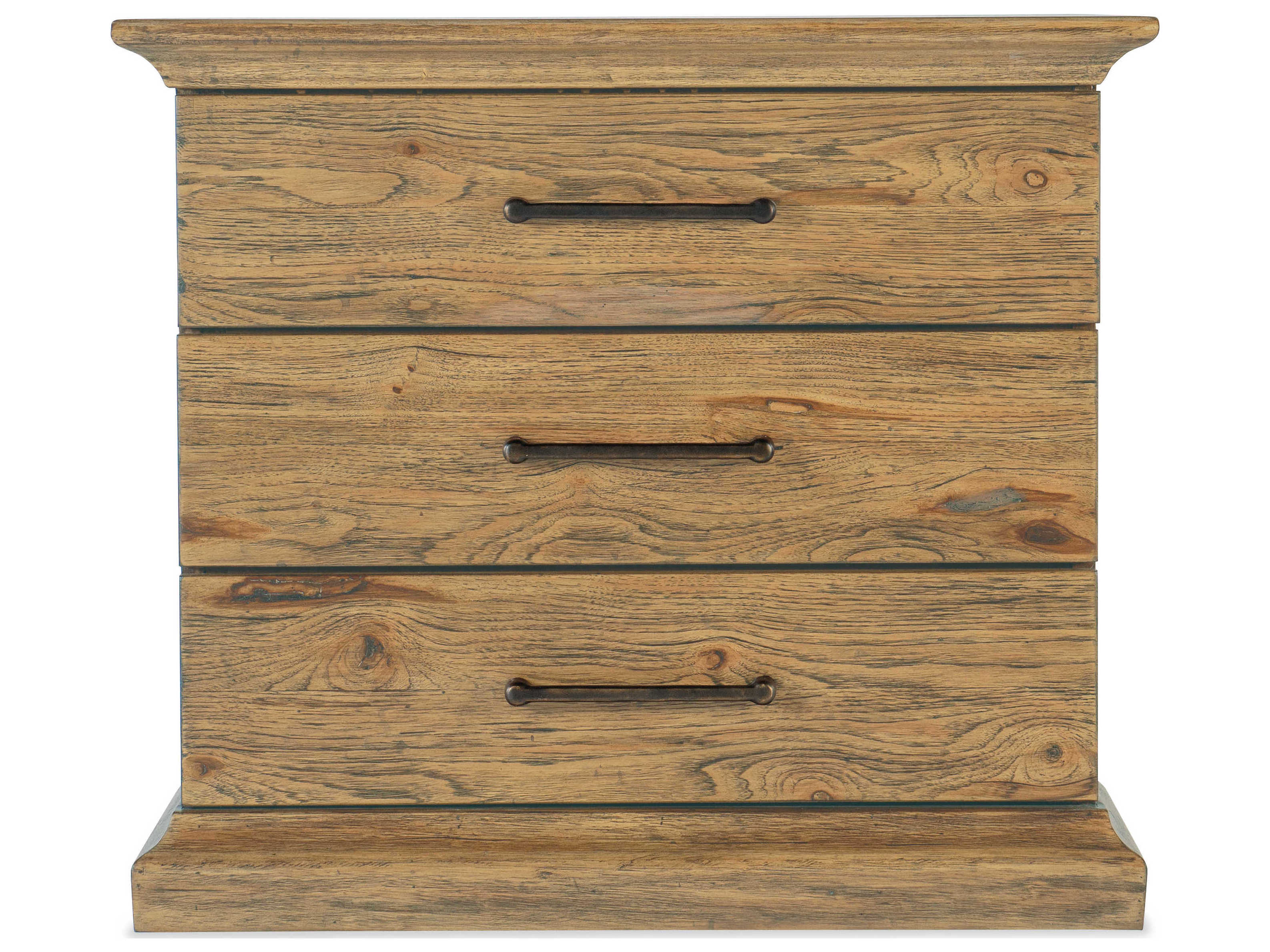 Hooker Furniture Big Sky 3-Drawers Brown Cedar Wood Nightstand