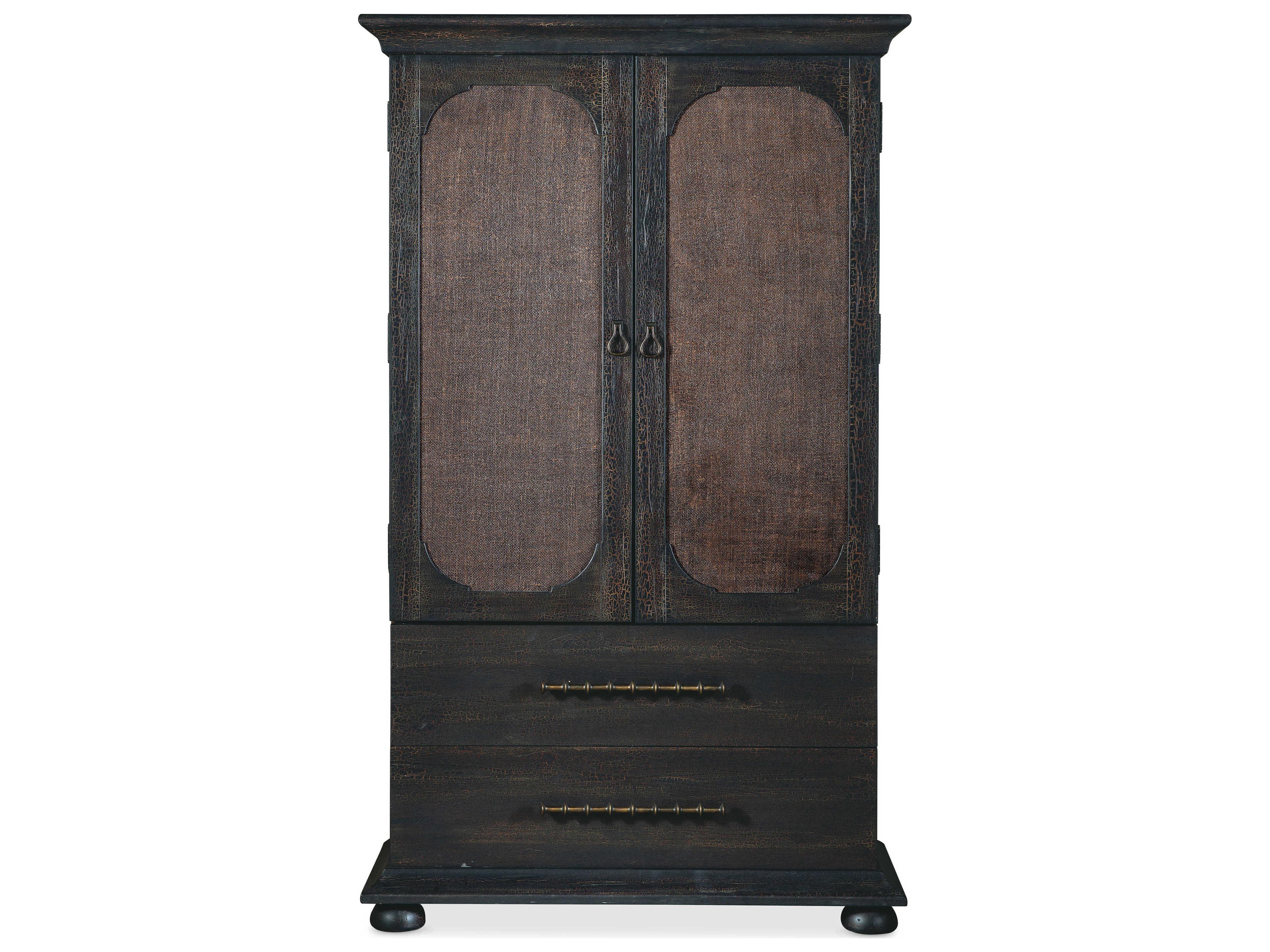 Luxecor Heritage Charred Timber Black Wardrobe Armoire