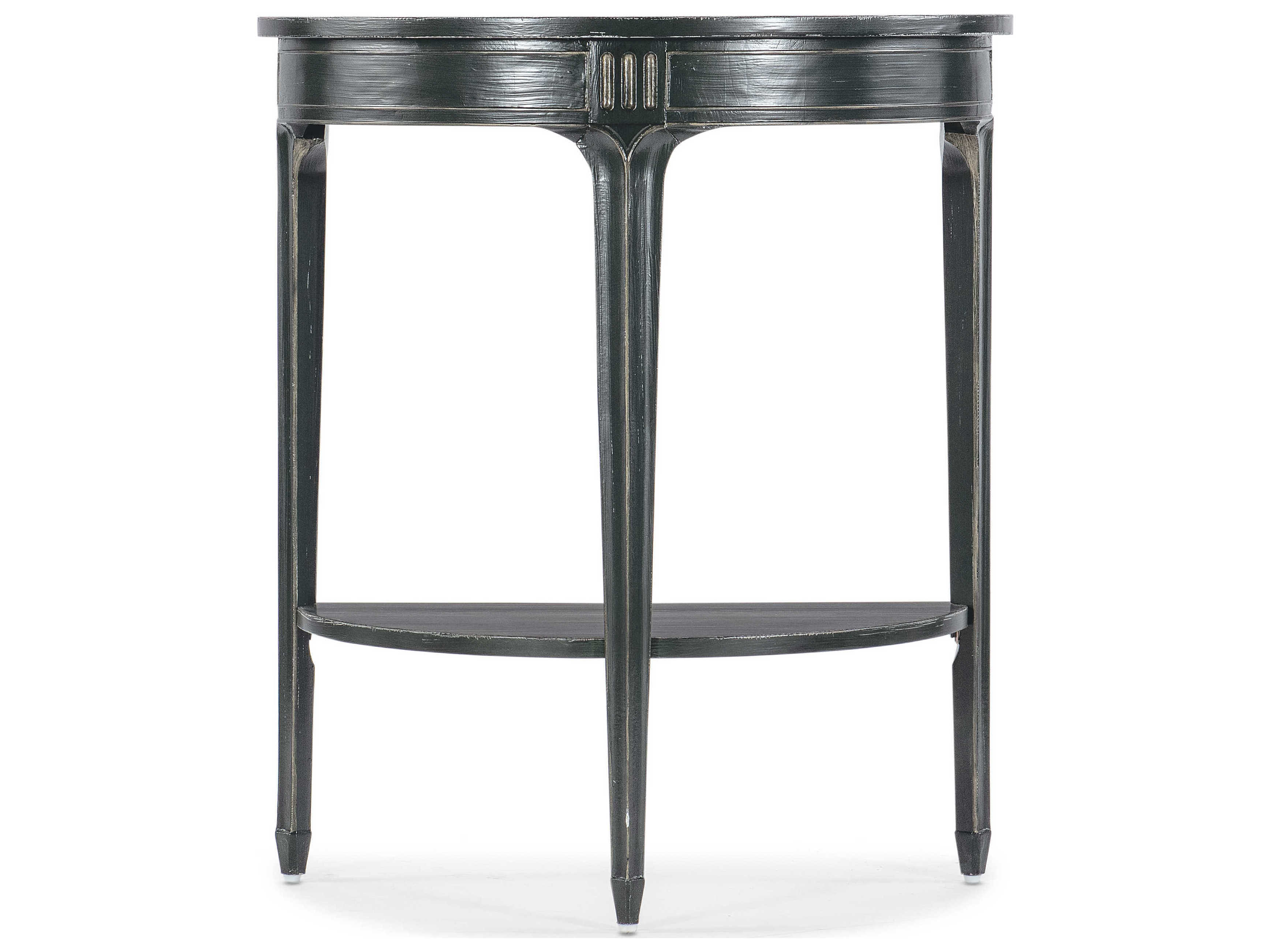 Hooker Furniture Charleston Demilune Faux Stone Green Console Table