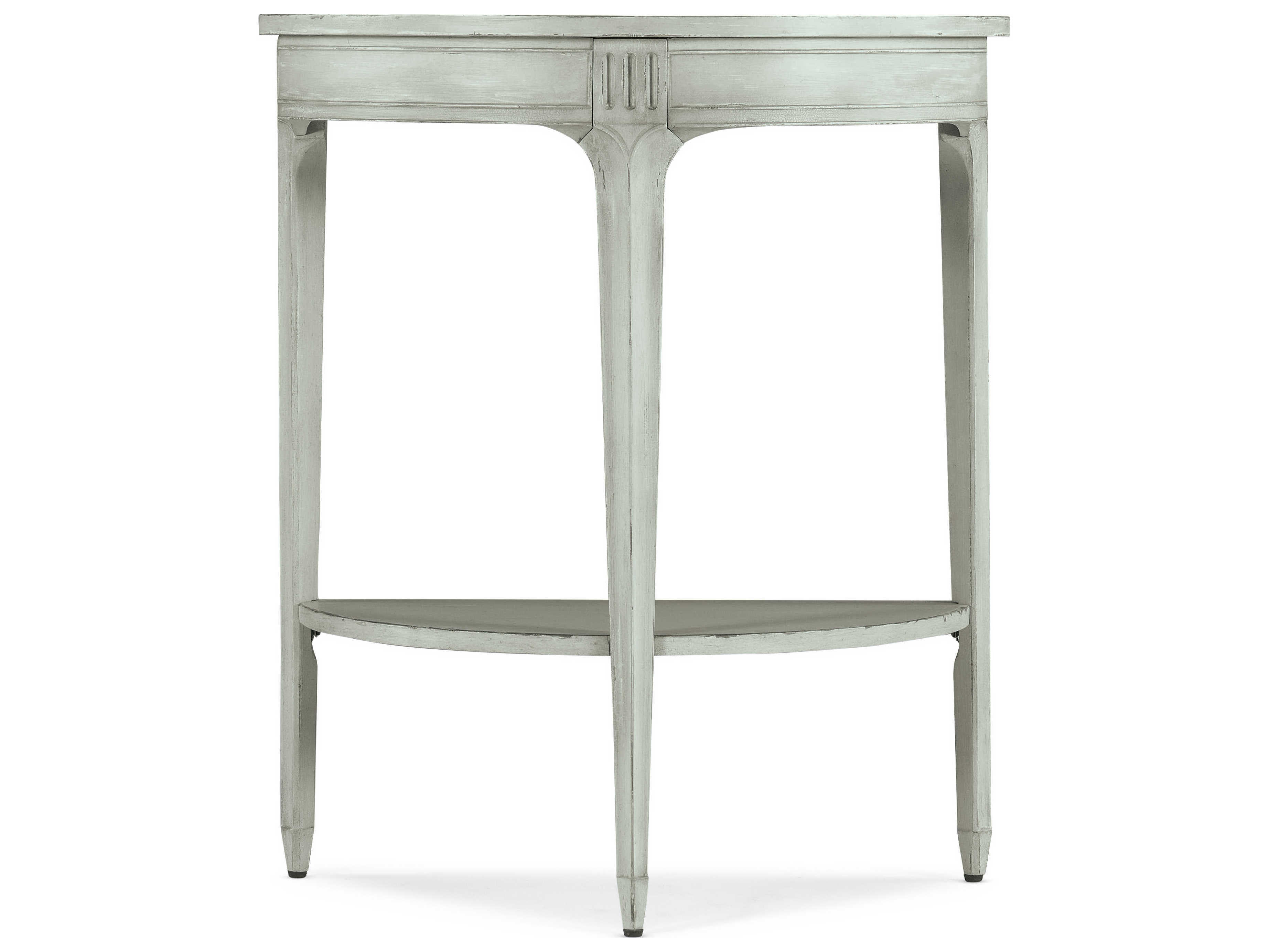 Hooker Furniture Charleston Demilune Wood Haint Blue Console Table