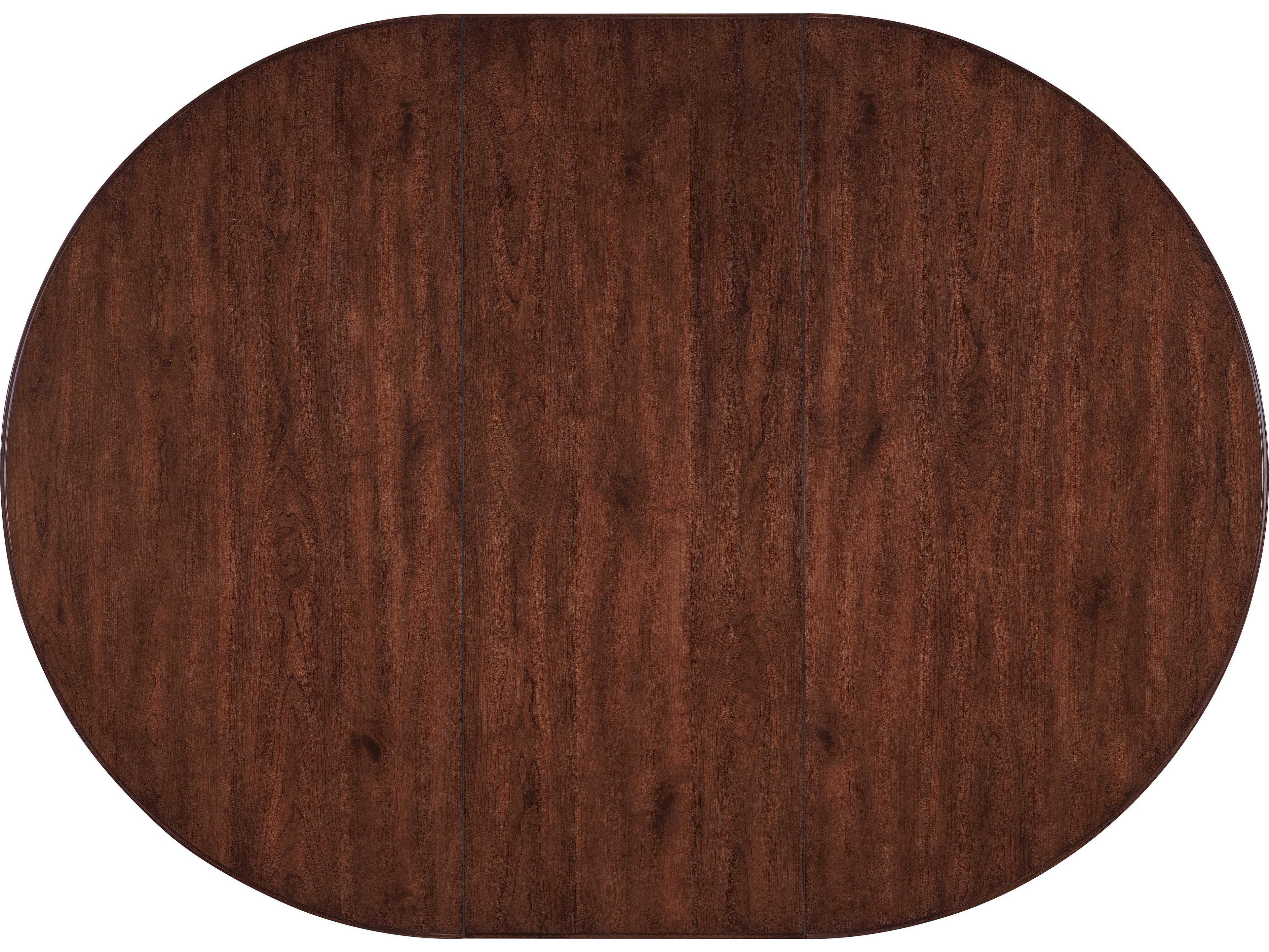 Hooker Furniture Charleston Extendable Round Wood Maraschino Cherry Black Dining Table