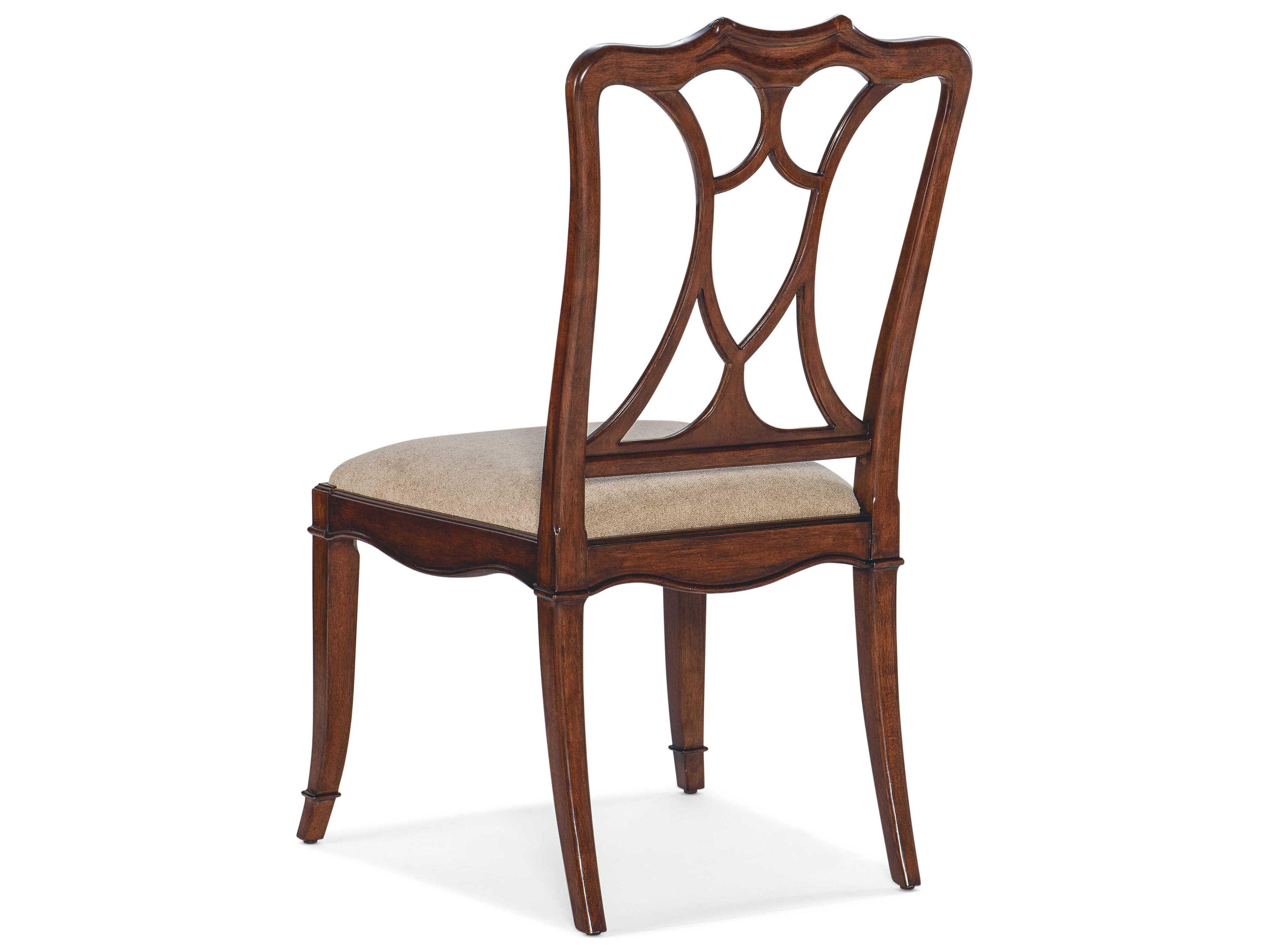 Hooker Furniture Charleston Cherry Wood Upholstered Side Dining Chair