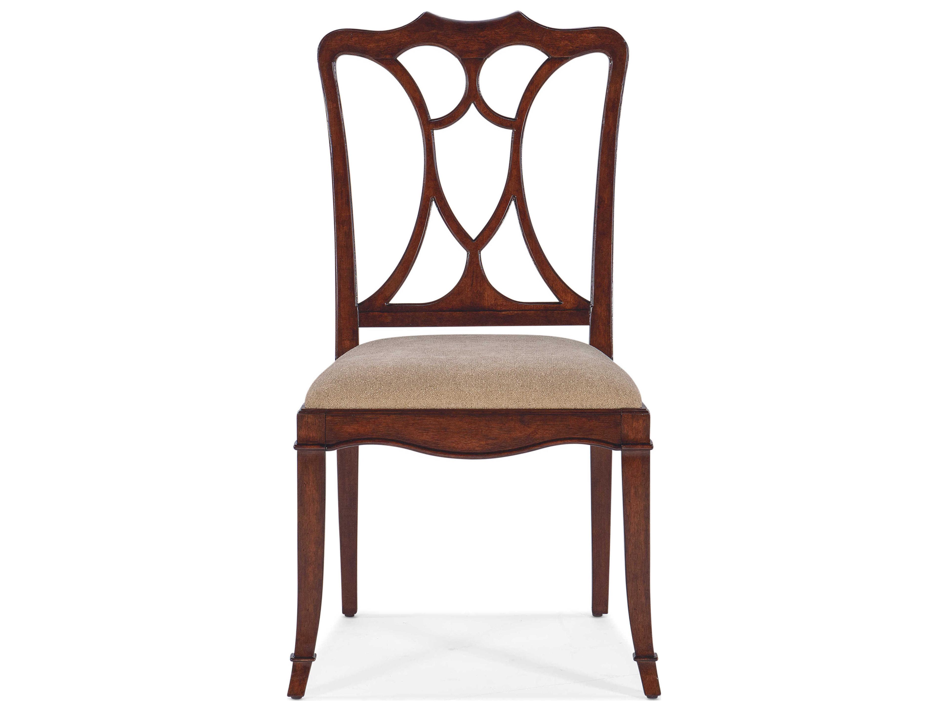 Hooker Furniture Charleston Cherry Wood Upholstered Side Dining Chair
