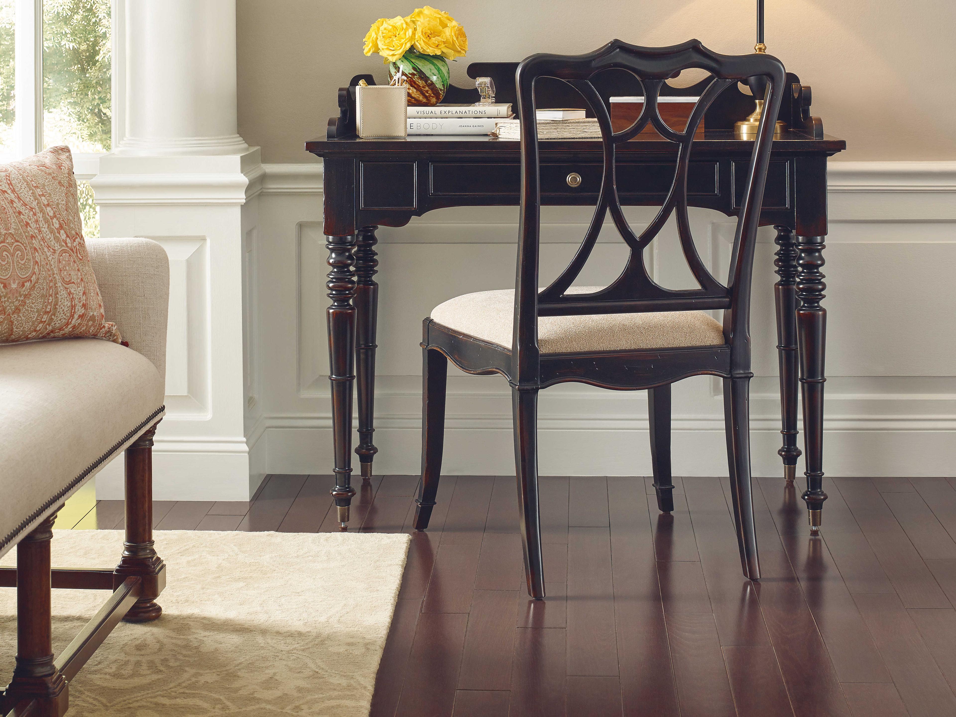 Hooker Furniture Charleston Black Upholstered Side Dining Chair