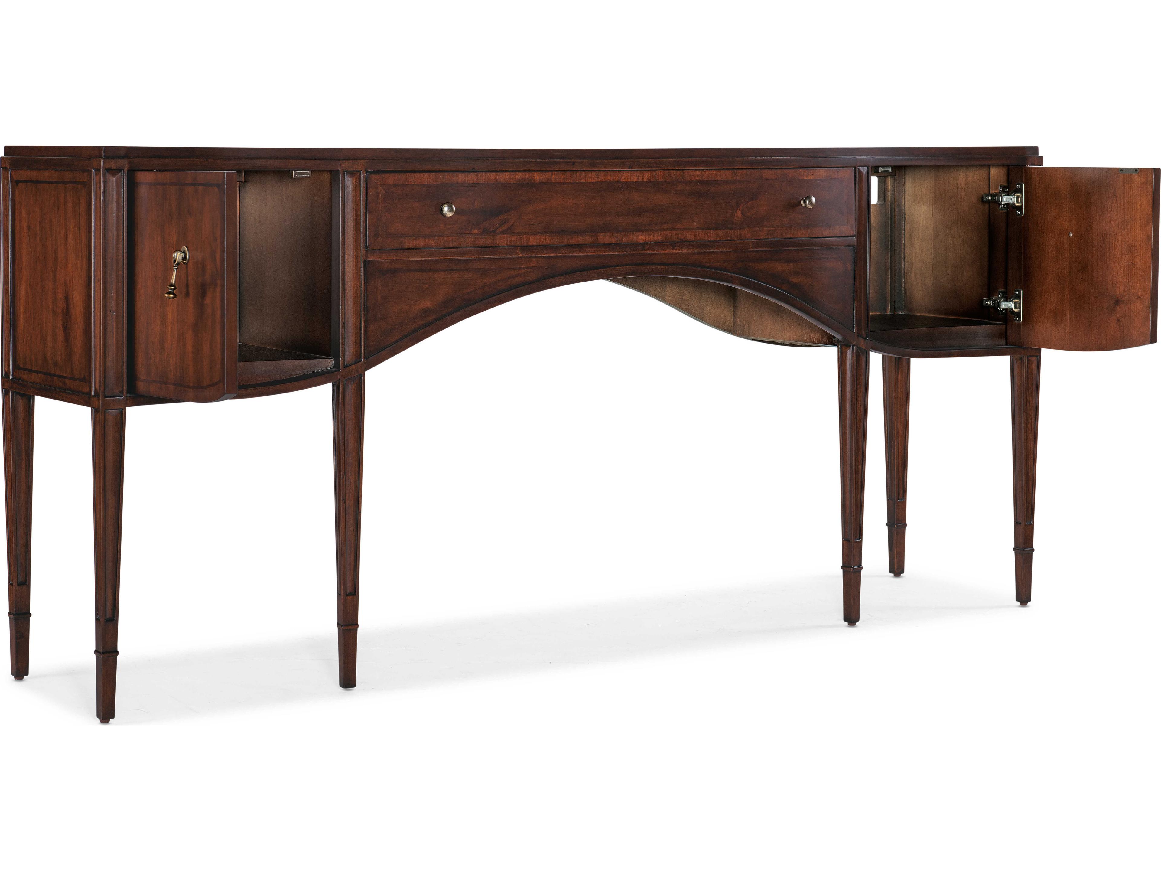 Luxecor Heritage Rectangular Wood Maraschino Cherry Console Table