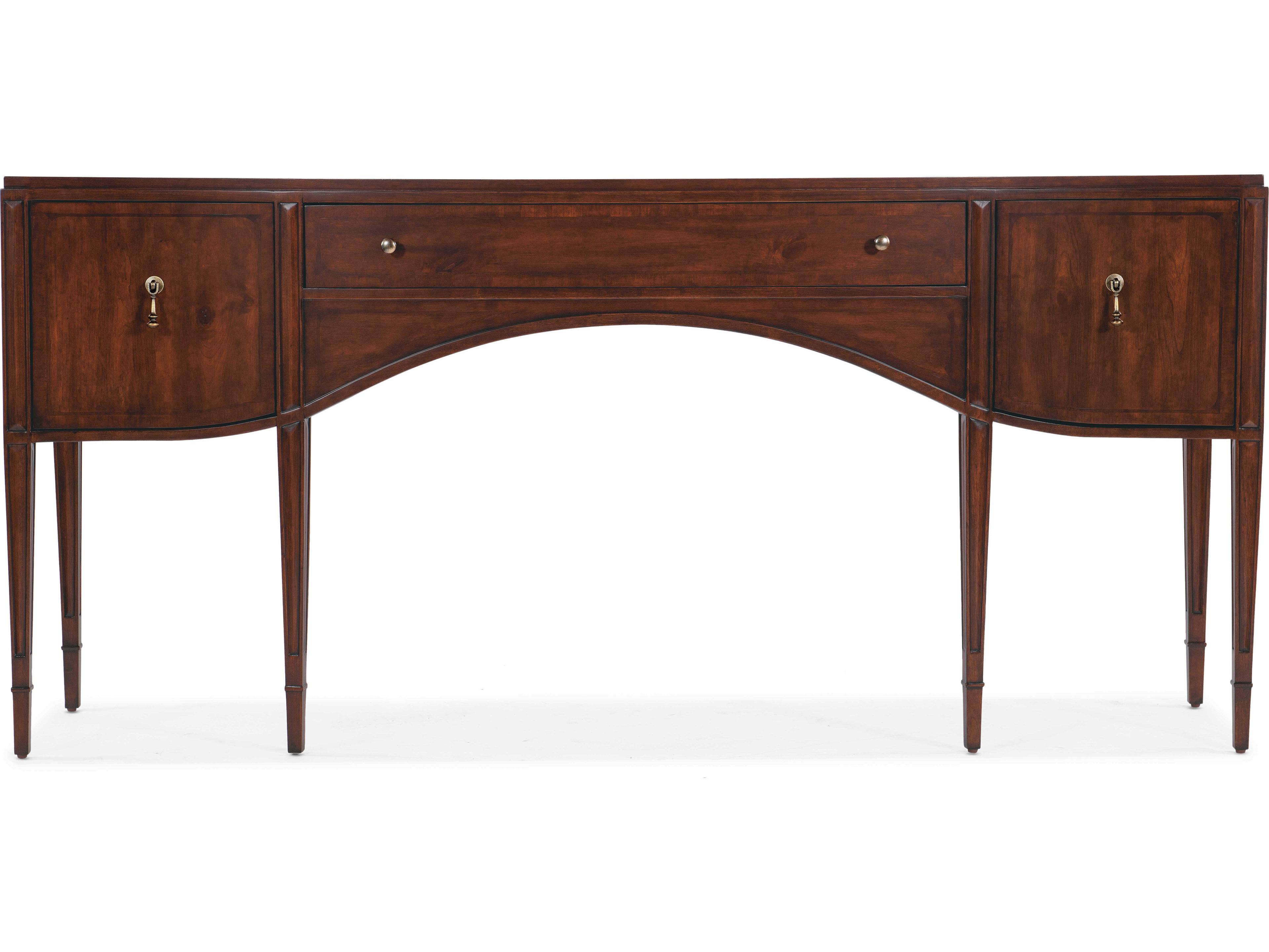 Luxecor Heritage Rectangular Wood Maraschino Cherry Console Table