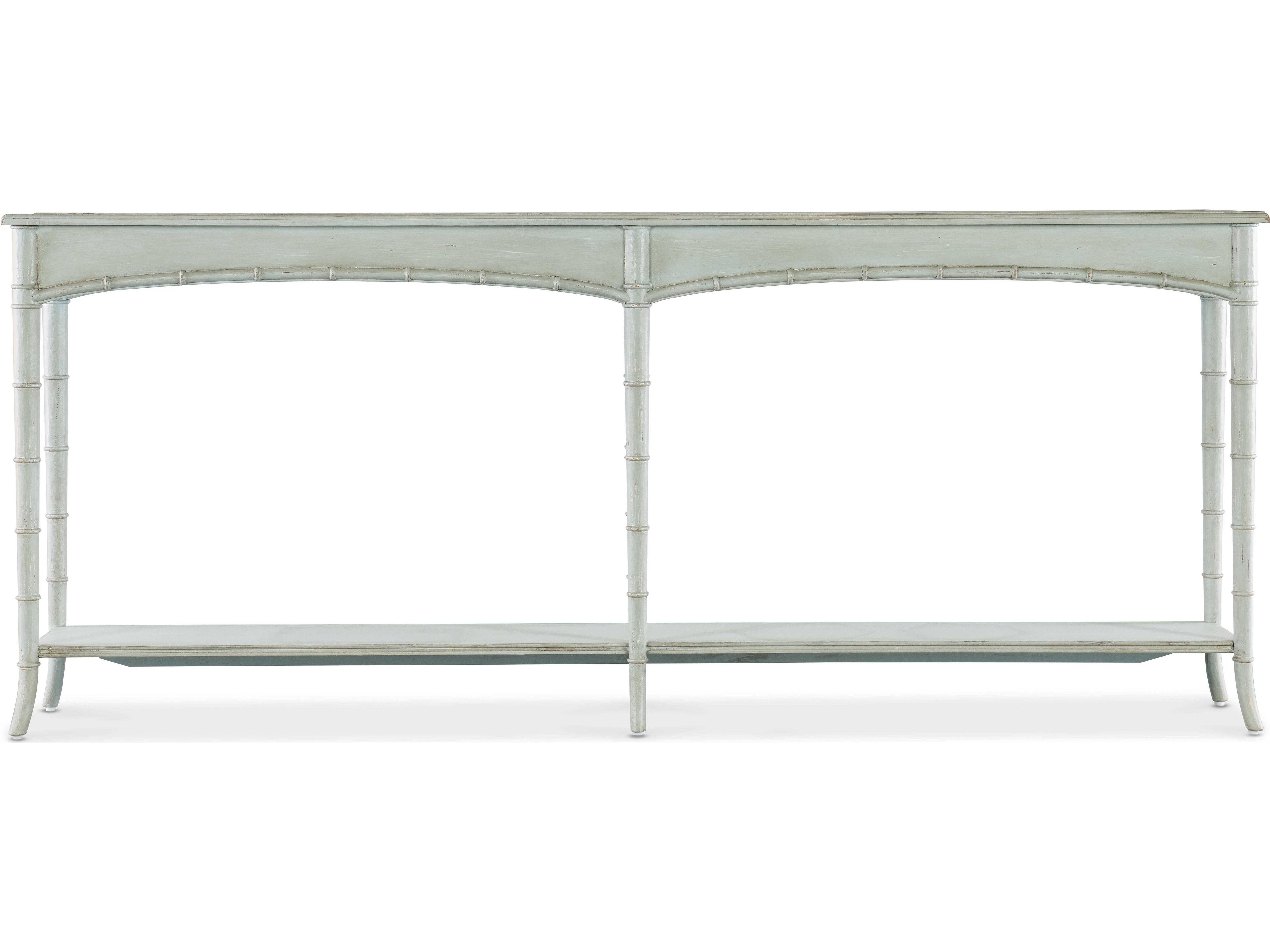 Hooker Furniture Charleston Rectangular Wood Haint Blue Console Table