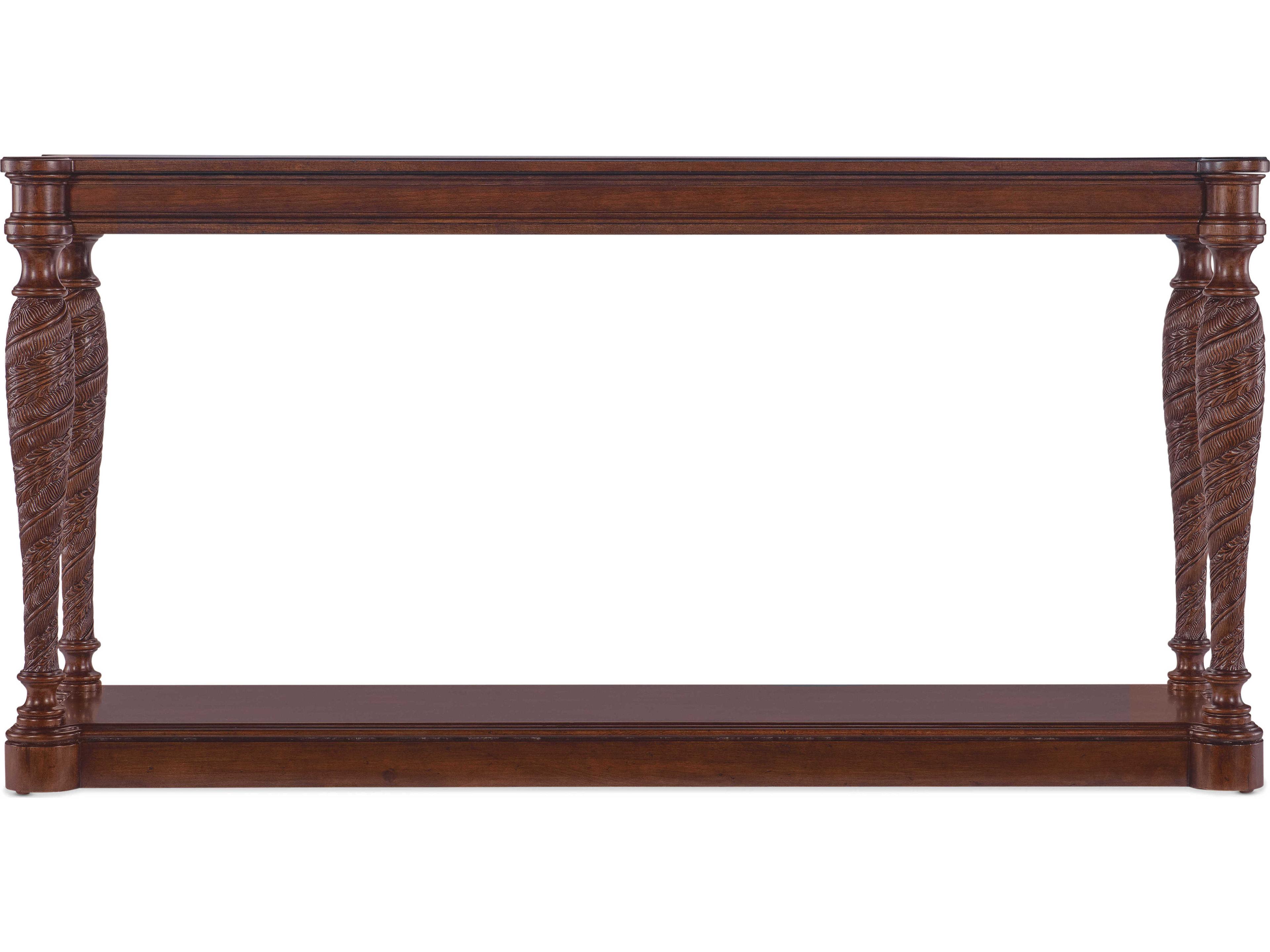 Hooker Furniture Charleston Rectangular Wood Maraschino Cherry Console Table