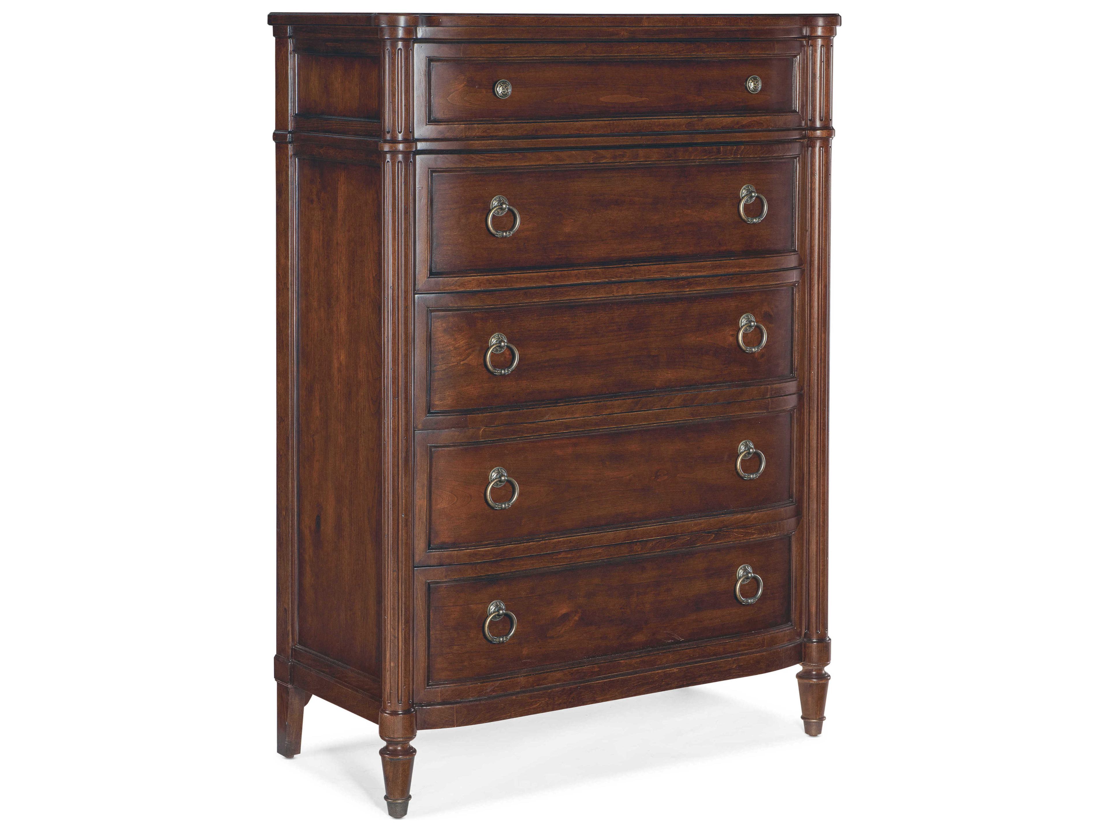 Hooker Furniture Charleston 5-Drawers Maraschino Cherry Solid Wood Accent Chest