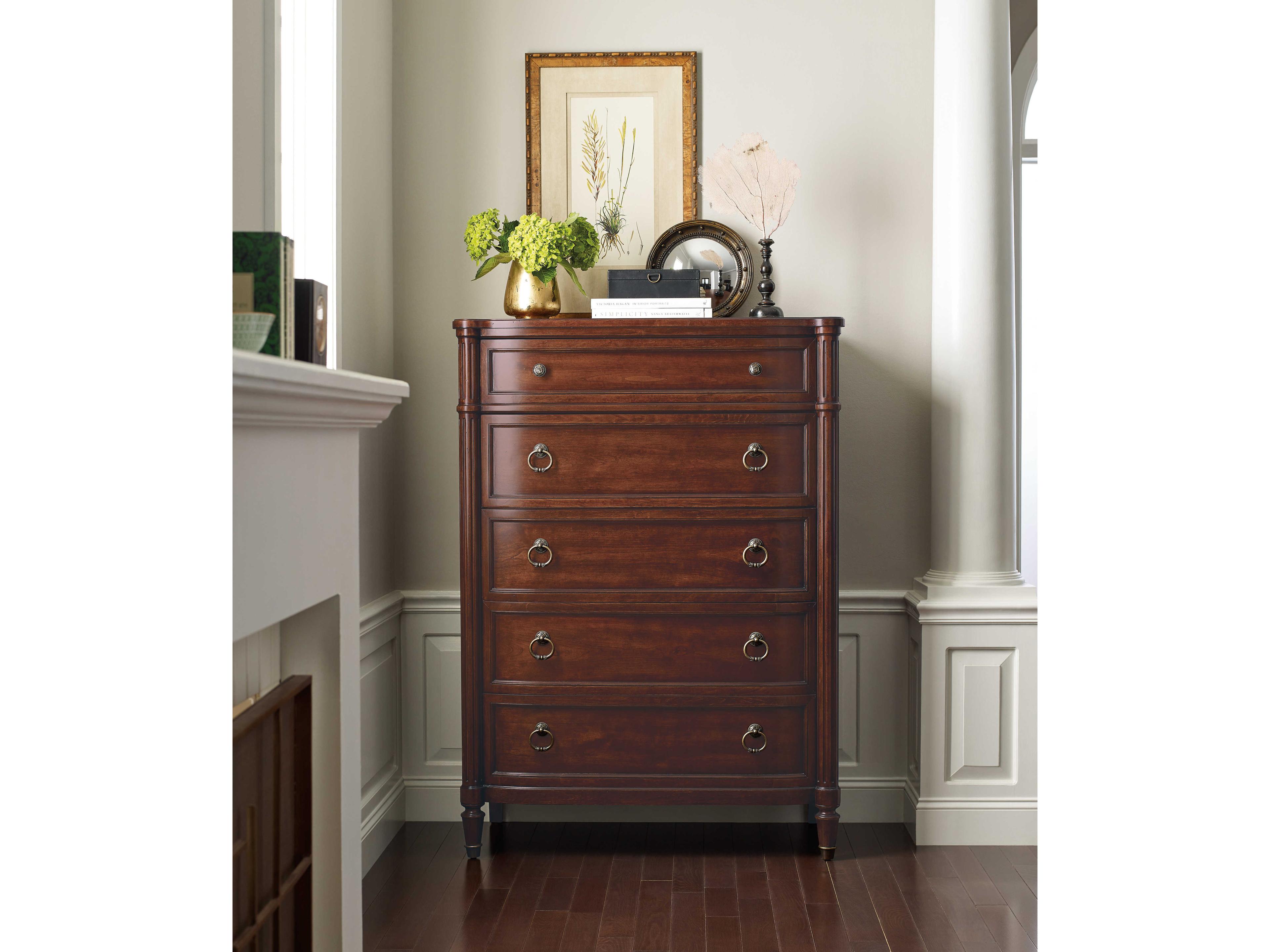 Hooker Furniture Charleston 5-Drawers Maraschino Cherry Solid Wood Accent Chest