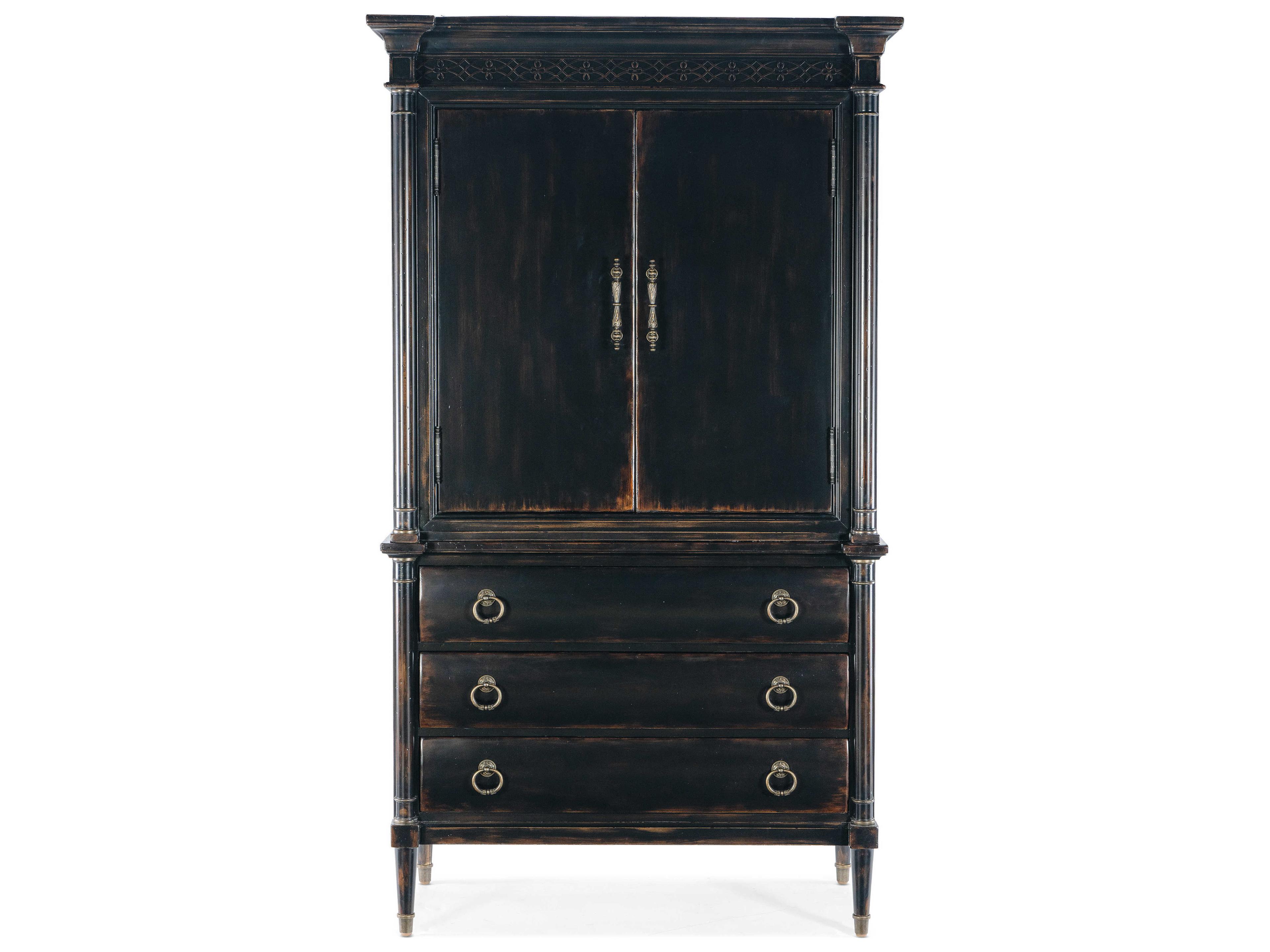 Luxecor Heritage Black Cherry Cedar Wood Wardrobe Armoire