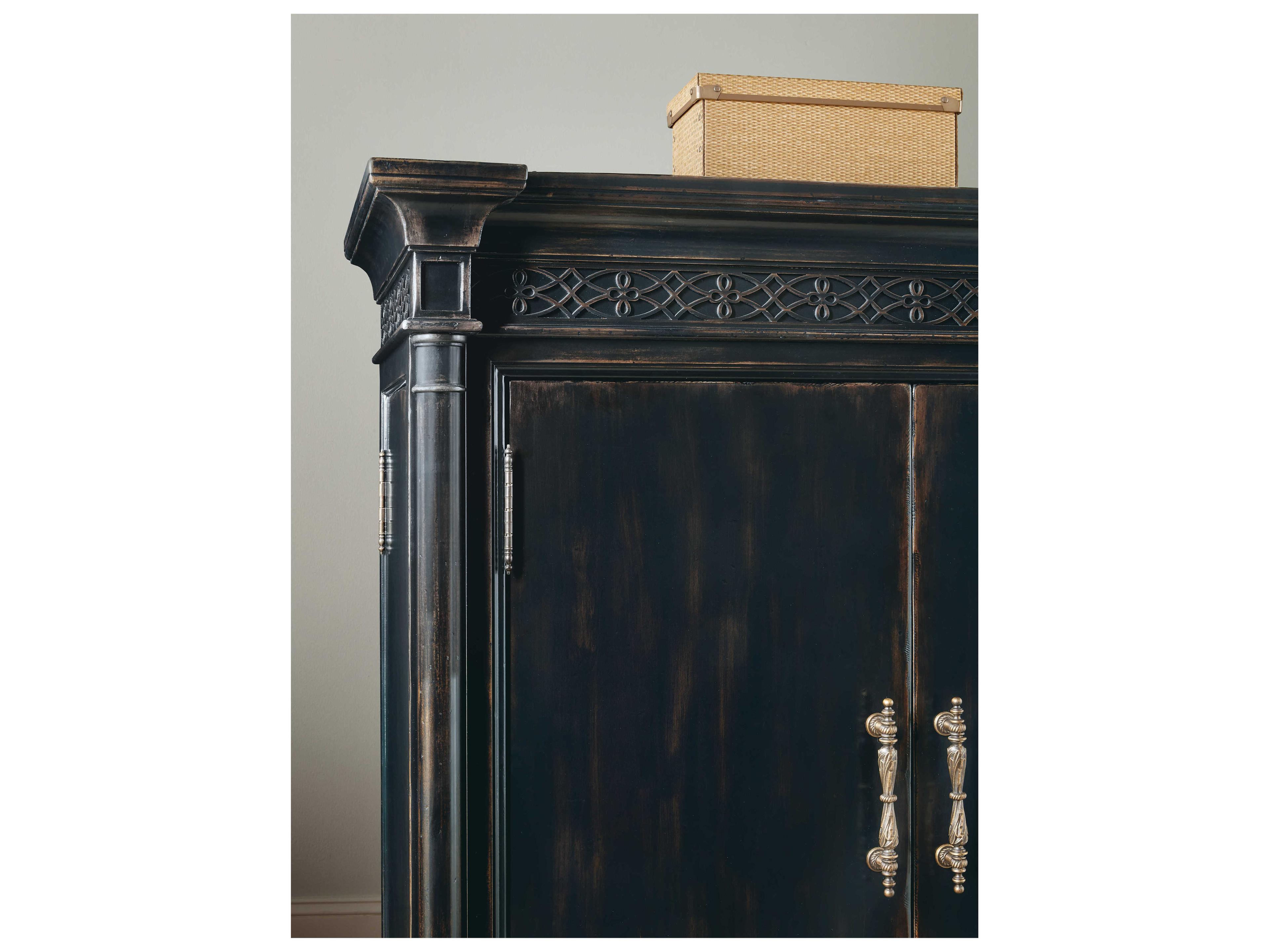 Luxecor Heritage Black Cherry Cedar Wood Wardrobe Armoire