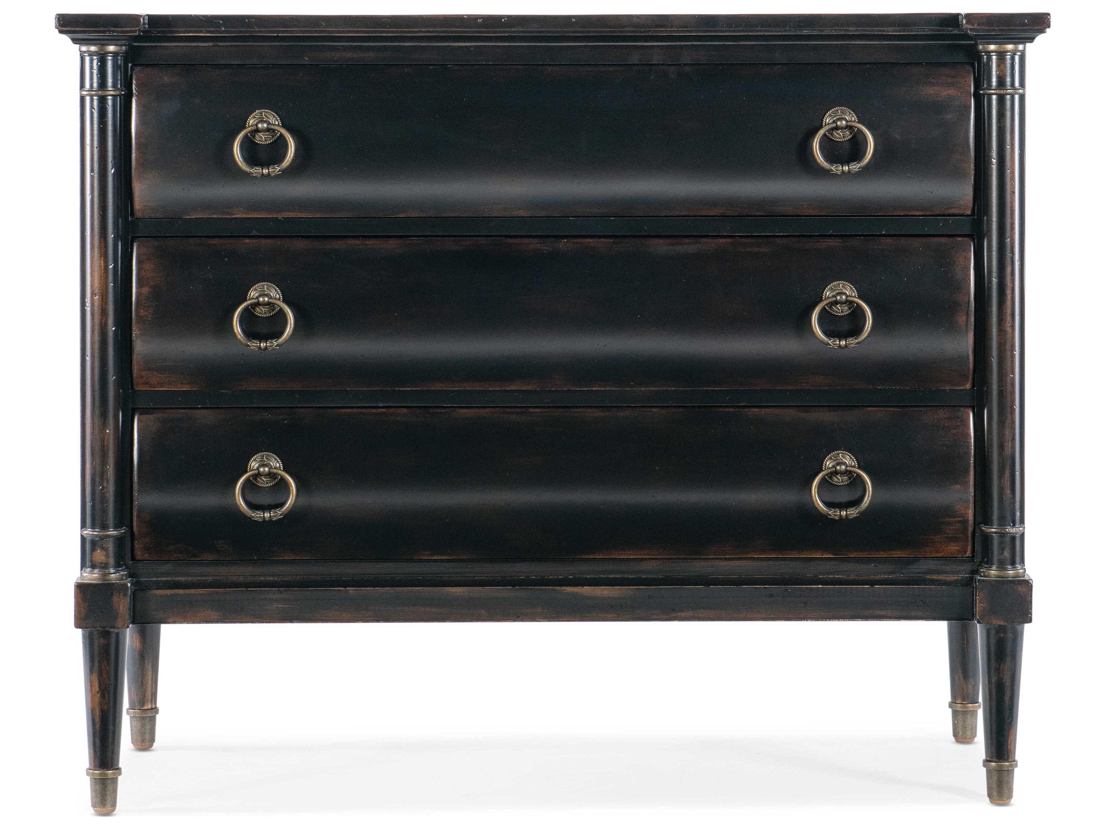 Luxecor Heritage 3-Drawers Black Cherry Cedar Wood Accent Chest