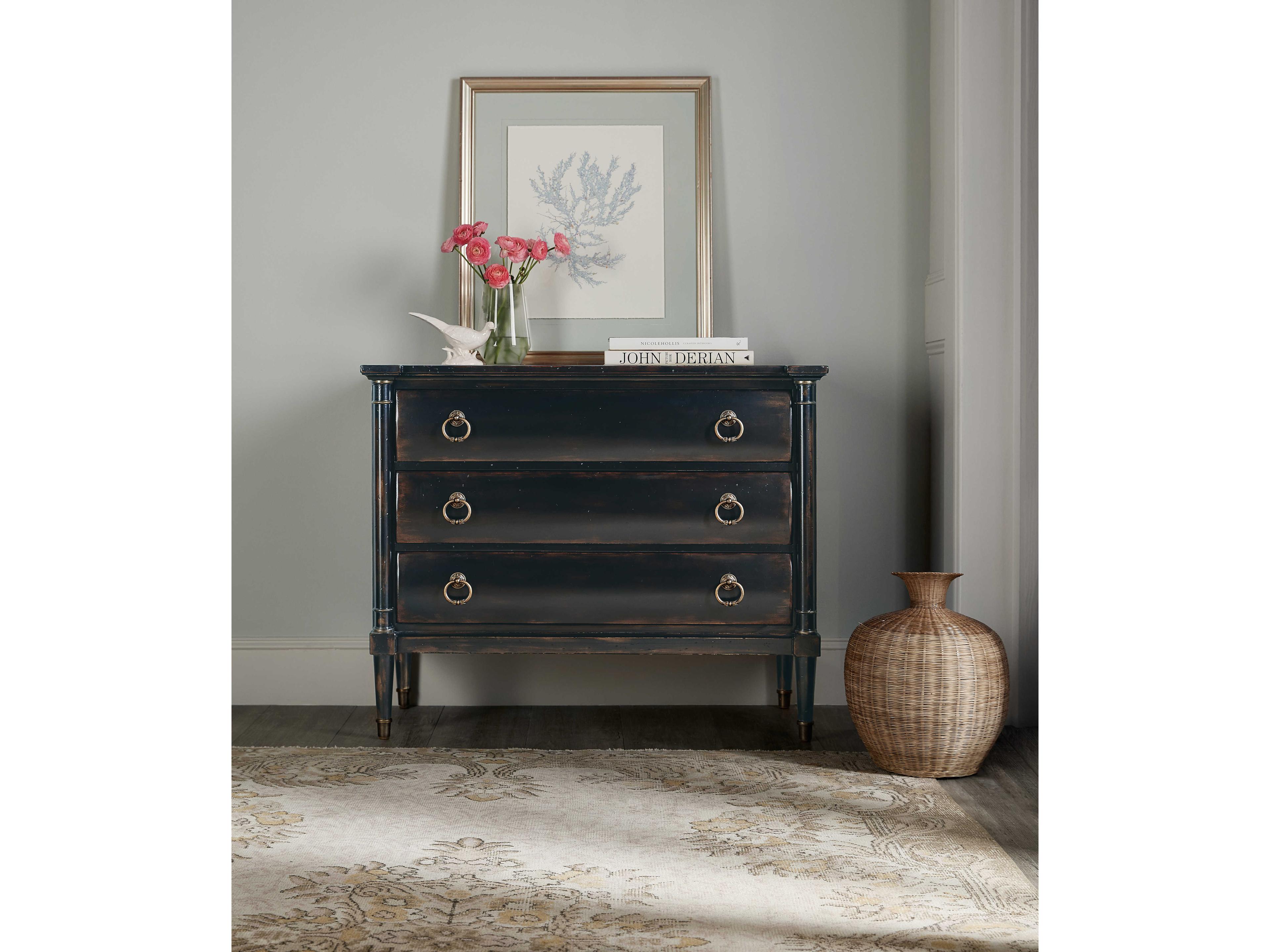 Luxecor Heritage 3-Drawers Black Cherry Cedar Wood Accent Chest