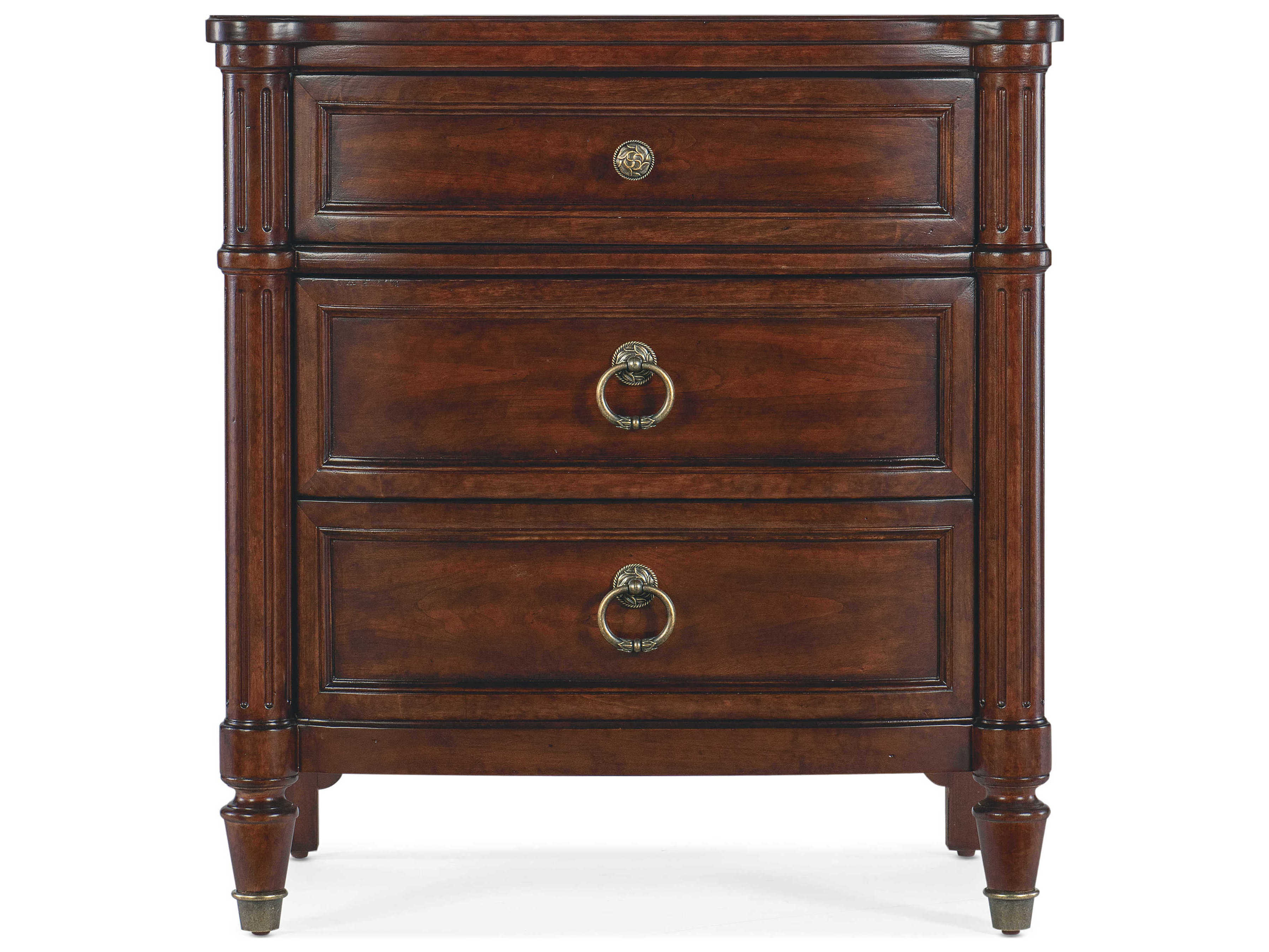 Hooker Furniture Charleston 3-Drawers Maple Wood Nightstand