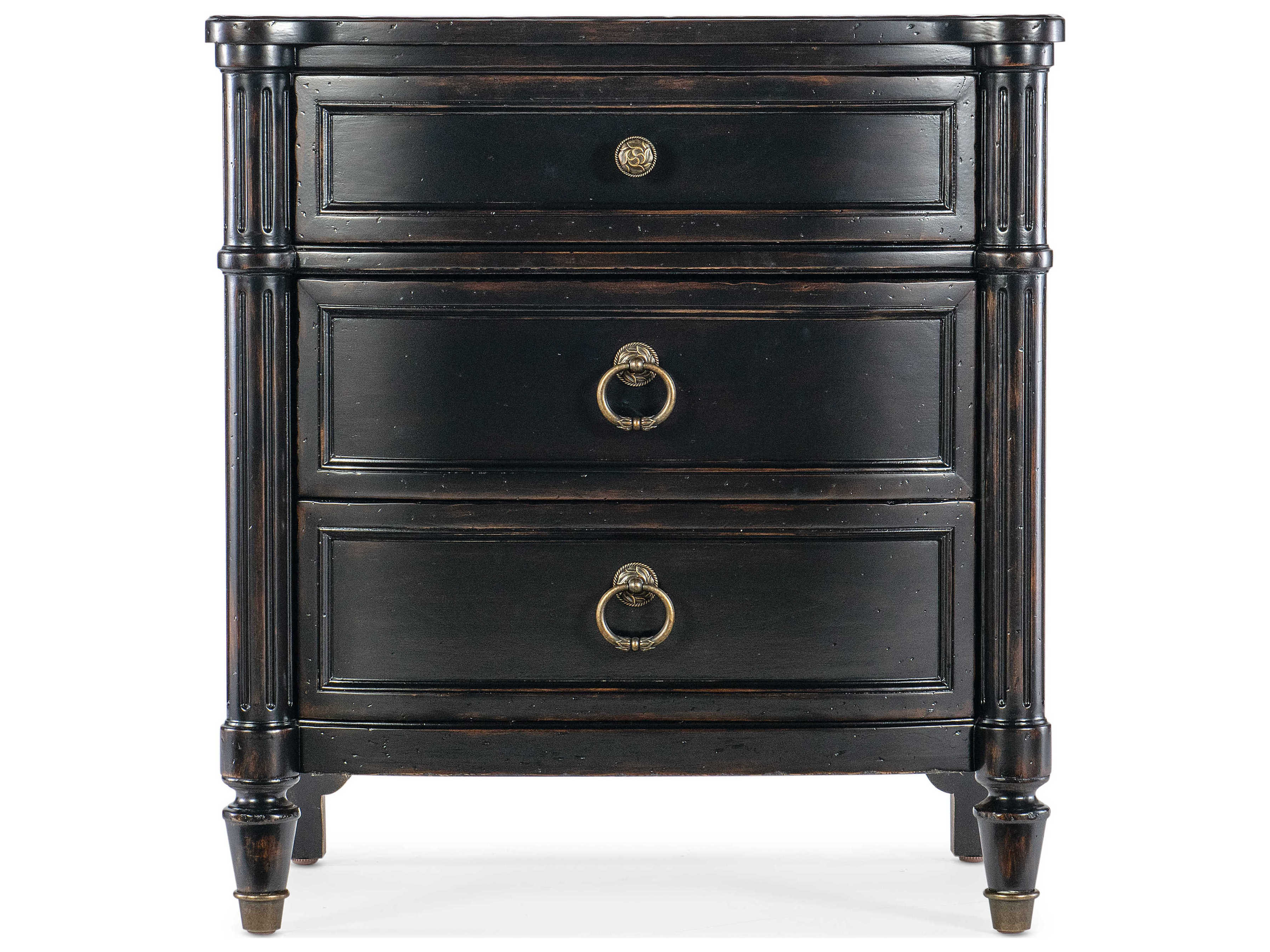 Hooker Furniture Charleston 3-Drawers Cherry Wood Nightstand
