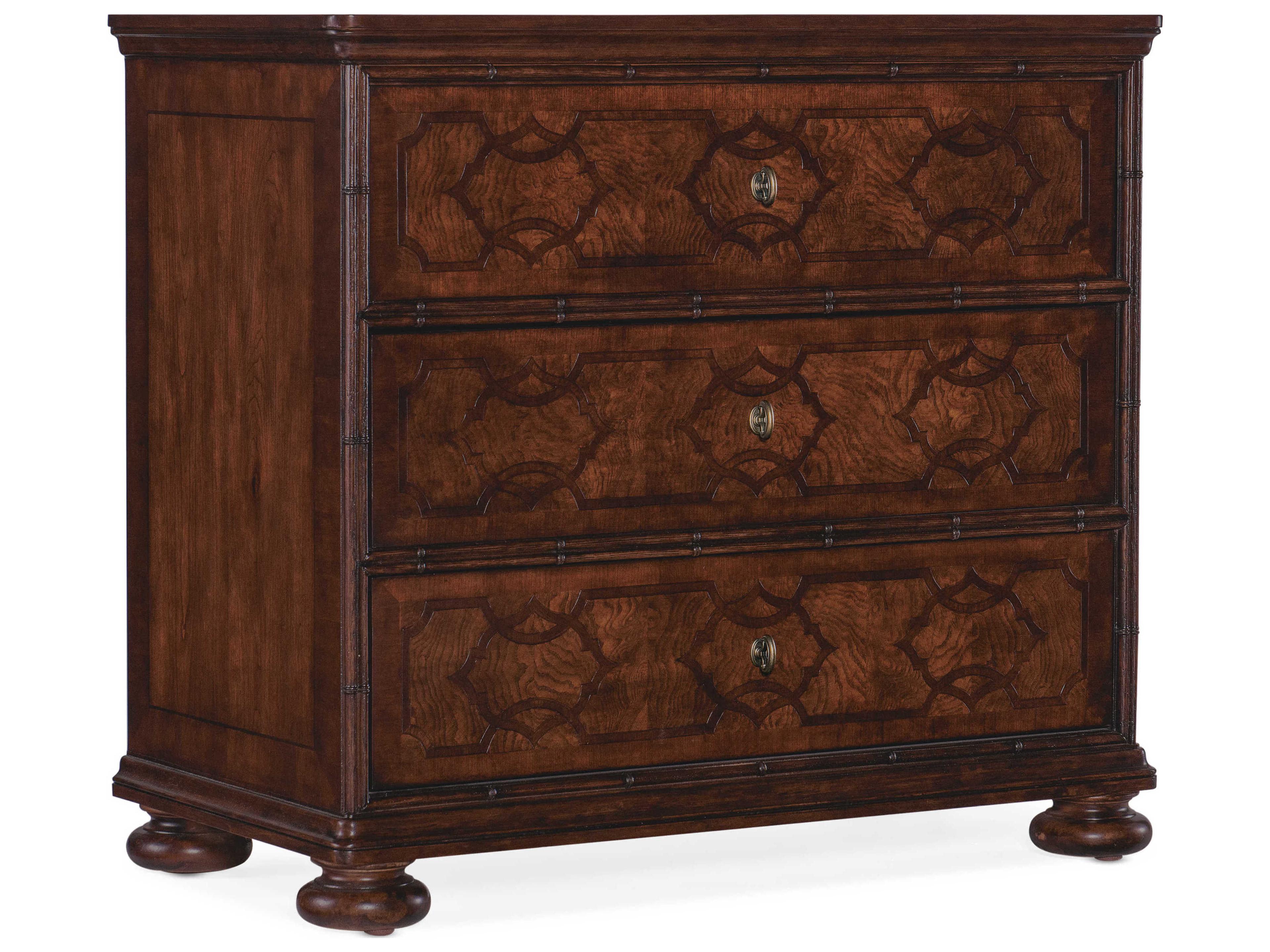 Hooker Furniture Charleston 3-Drawers Cherry Wood Nightstand