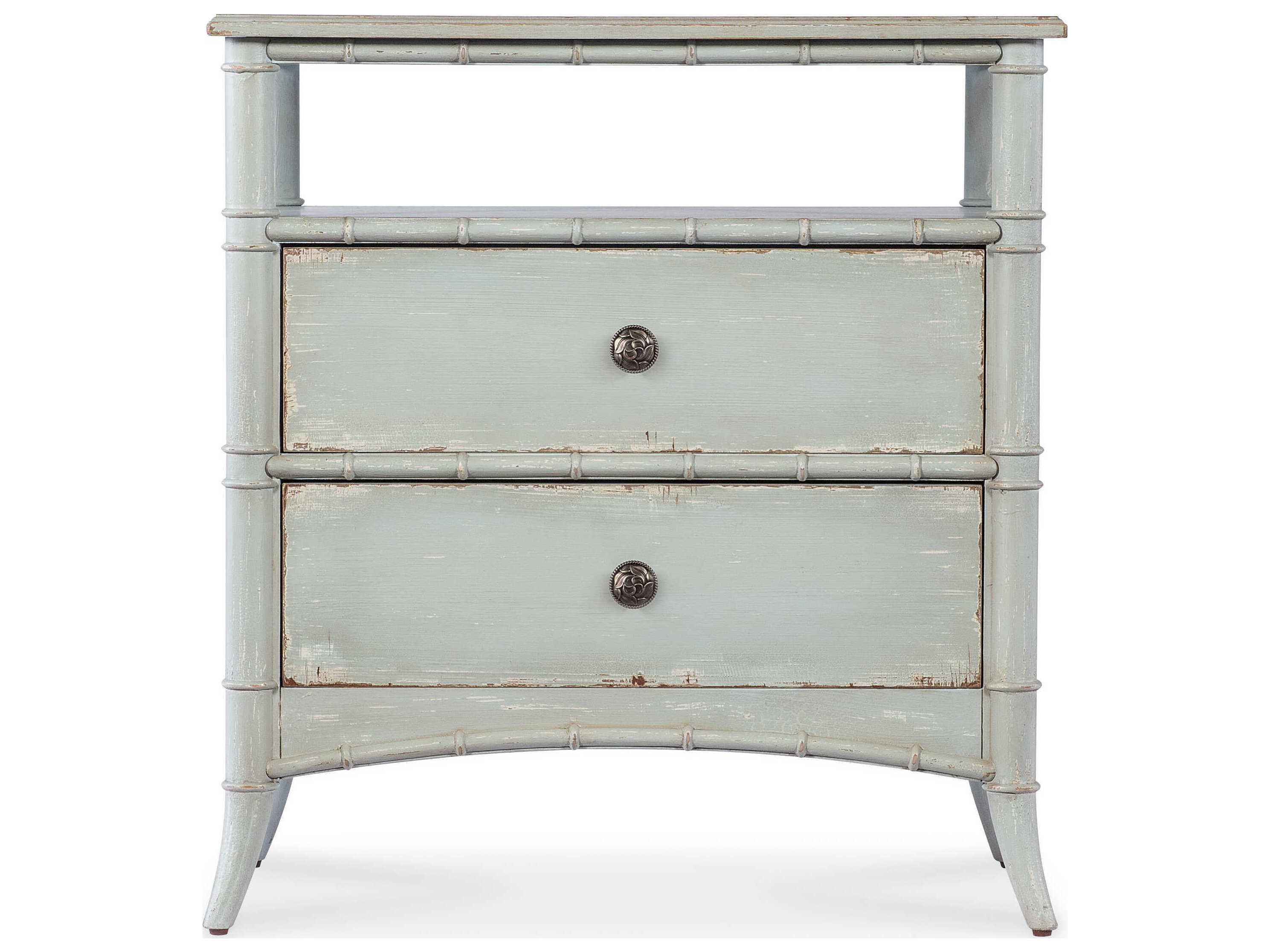Hooker Furniture Charleston 2-Drawers Gray Nightstand